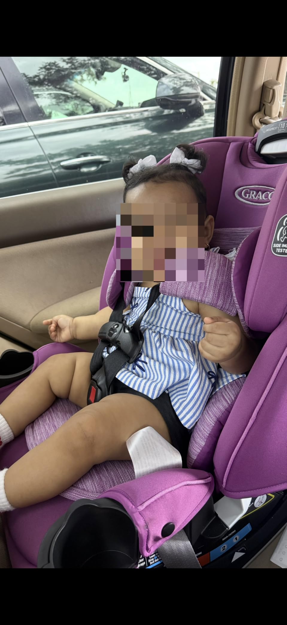 Graco SlimFit3 LX 3-in-1 Convertible Car Seat, Kunningham customer photo 1