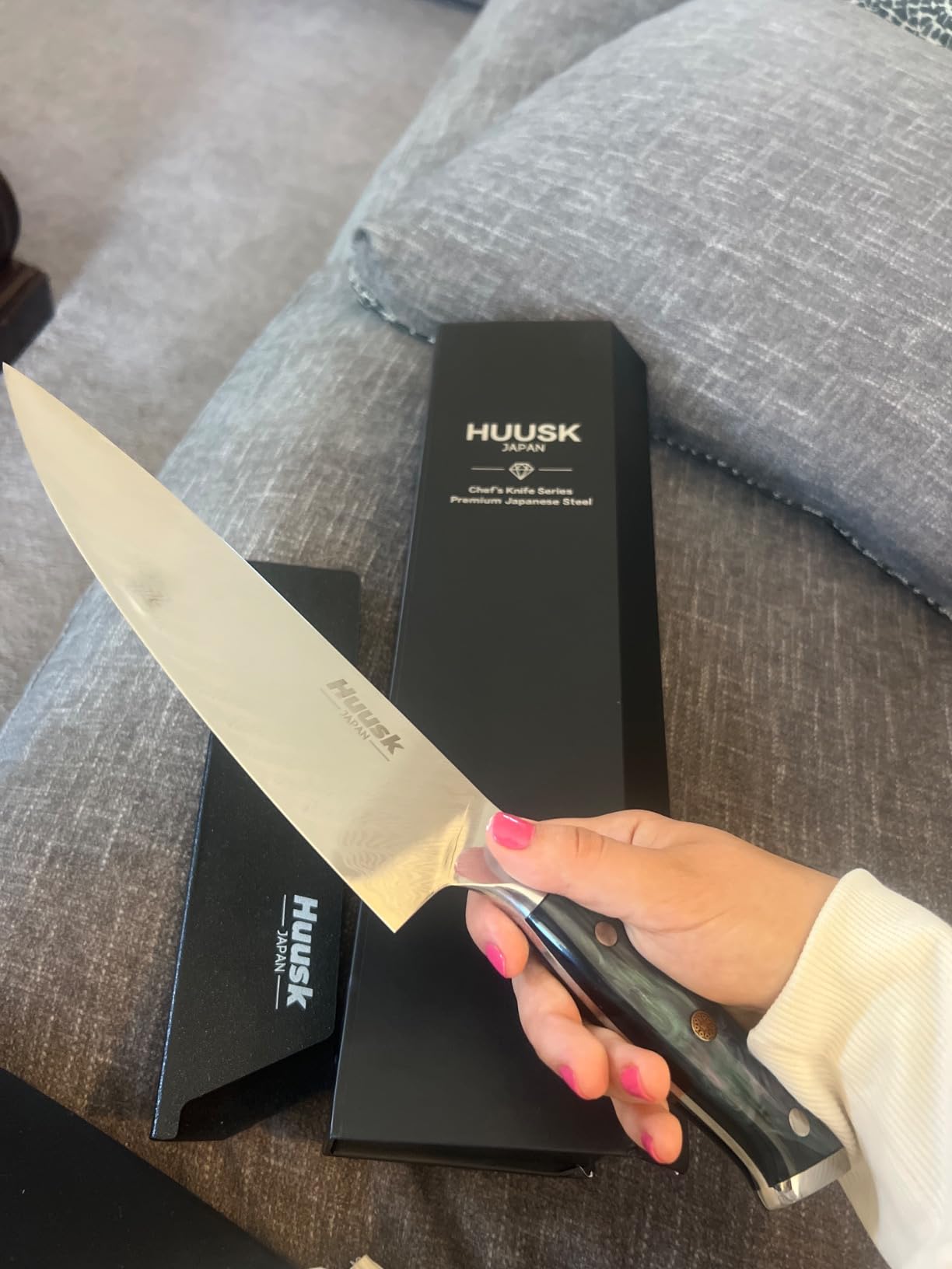 Huusk Japanese Kitchen Utility Knife 5