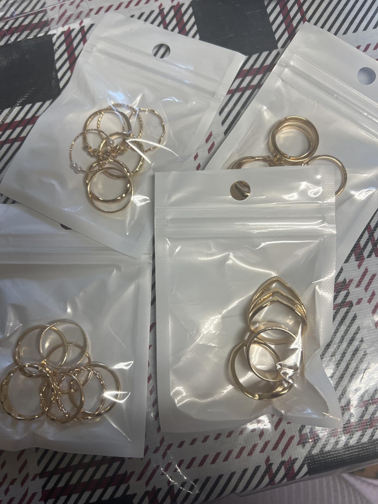 iF YOU 25 Pcs Gold Stackable Ring Set for Women, Chunky Knuckle Finger Midi Rings, Silver Simple Stacking Cute Rings Pack Trendy Stuff Jewelry Gift customer photo 2