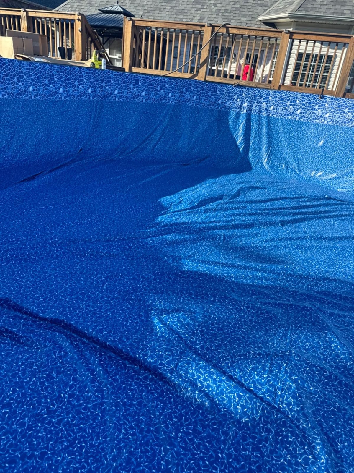 Smartline 24 ft Round Swimming Pool Liner | Boulder Swirl customer photo 1