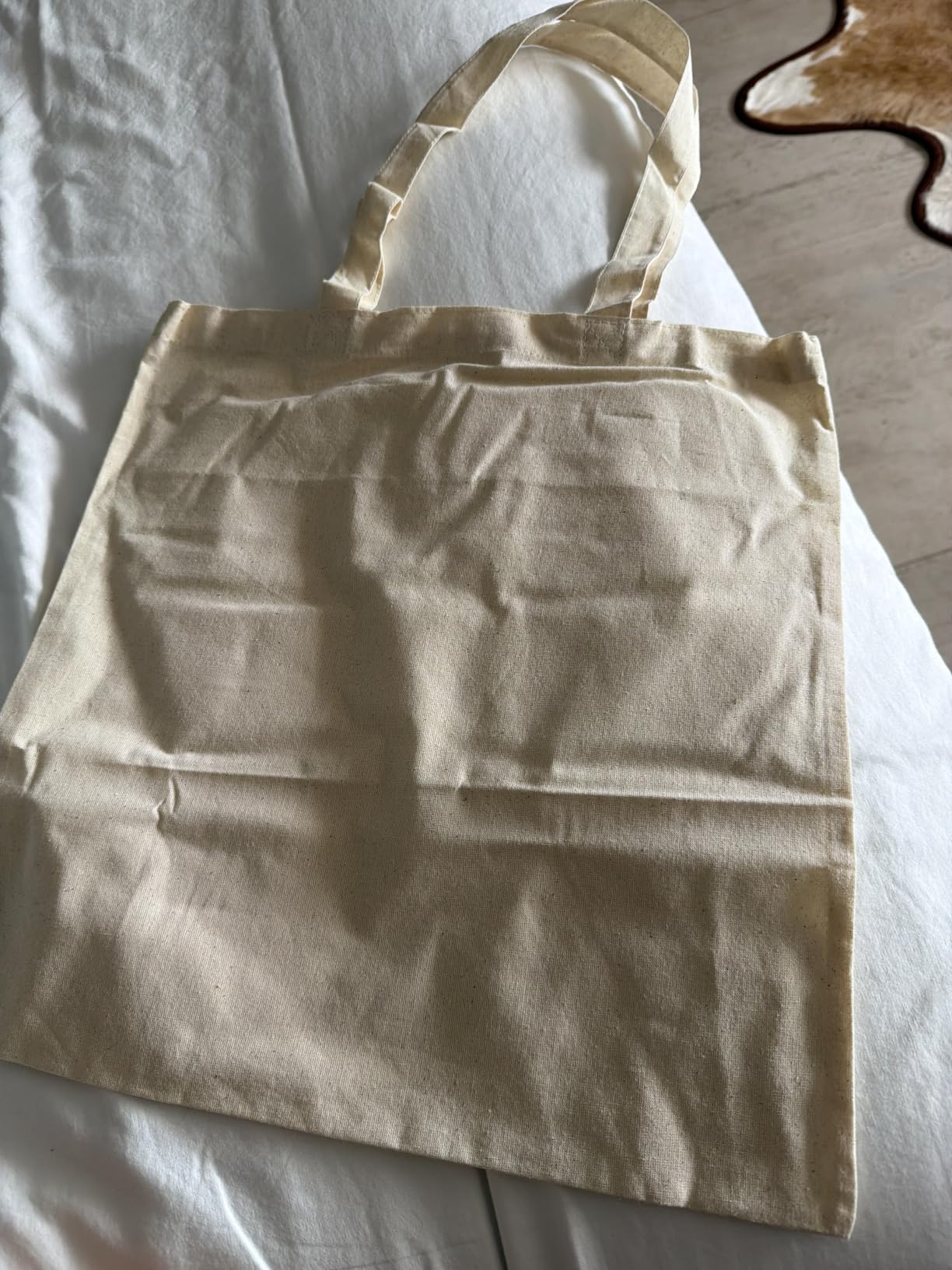 NPBAG 2 | 5 | 15 | 25 | 50 Pack 15'' X 16'' Natural Cotton Tote Bags, Lightweight Blank Bulk Cloth bags with 1pc of PTFE Teflon Sheet (2-Pack) customer photo 1