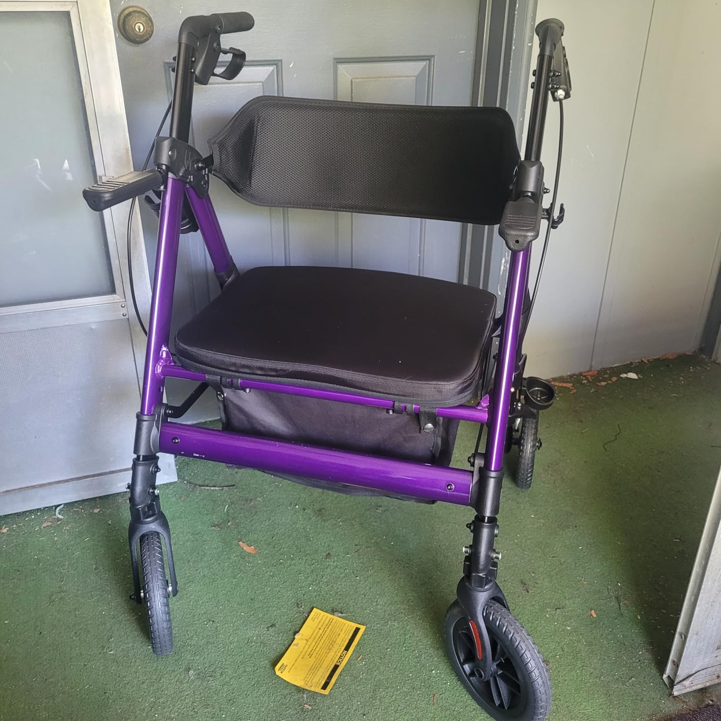 Extra Wide Walkers for Seniors with Seat, Rollator Wheelchair Combo 450 lbs customer photo 1