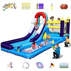 22.5ft(L) Commercial Water Slide for Adults Kids(Double Slides&Big Splash Water Pool),100% PVC Adult Inflatable Water Slide with Blower Great for Outdoor Summer Fun,Backyard Party-22.5x10.8x12.3ft customer photo 1