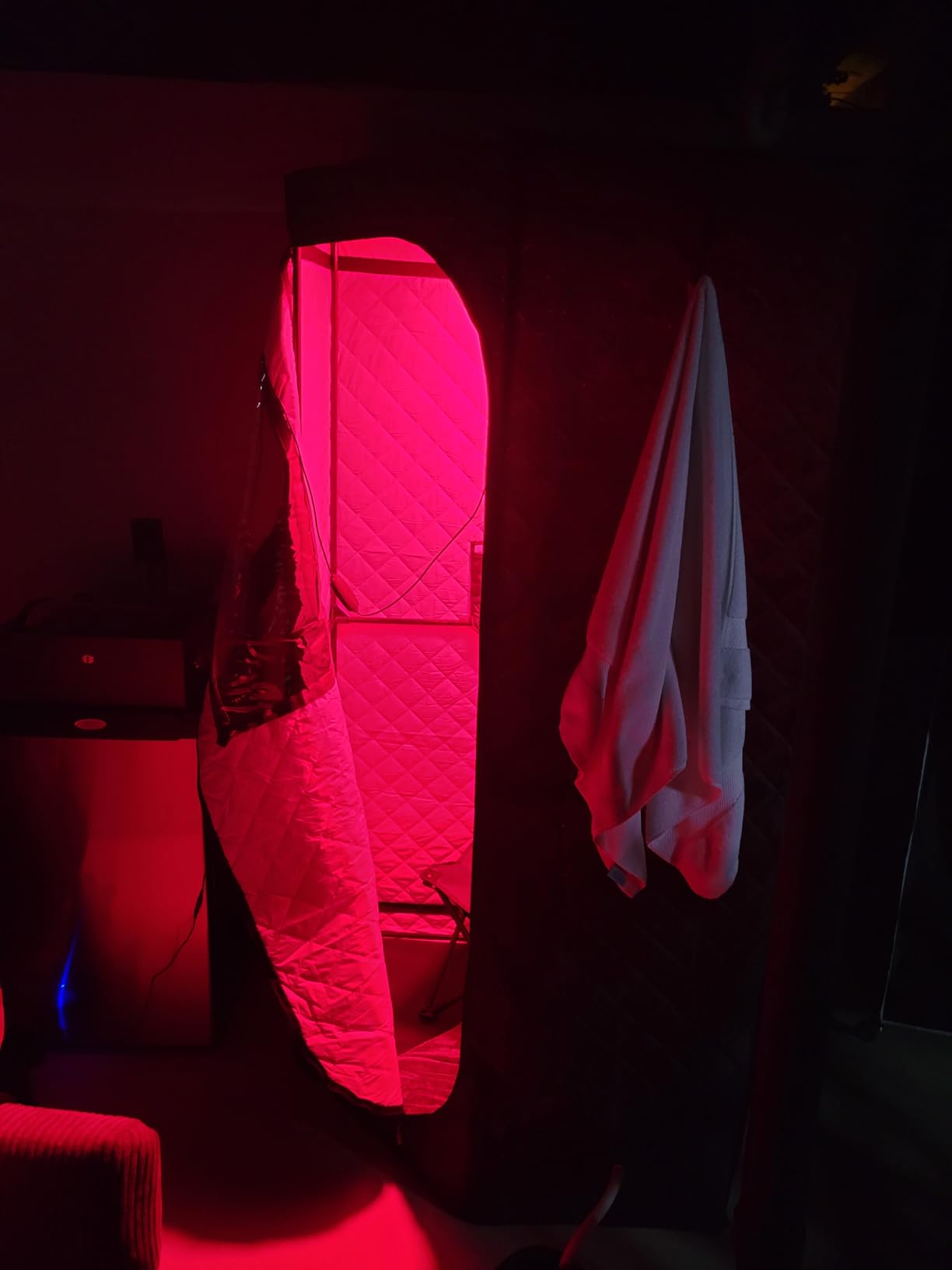 SAUNABOX® SmartSteam Kit Pro Portable Home Steam Sauna | 1 Person Sauna Tent customer photo 2