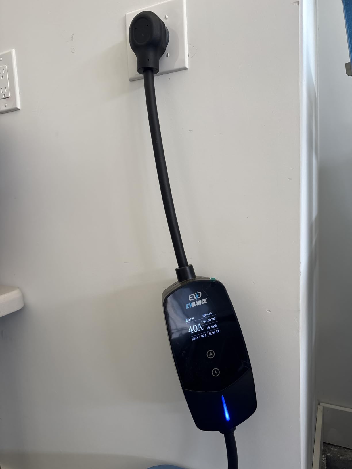 EVDANCE Level 2 EV Charger for Tesla, 40A / 9.6kW Fast Home EV Charging Station with NEMA 14-50 Plug, 25FT Cable, Adjustable Current & Delay Timer, Compatible with All Tesla Model 3/Y/S/X (NACS Plug) customer photo 2