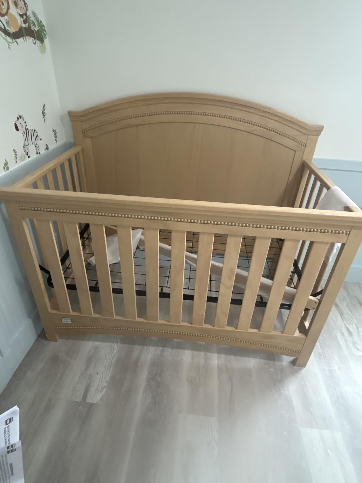 Simmons Kids SlumberTime Emma 4-in-1 Convertible Baby Crib N More - Greenguard Gold Certified, Natural Sandstone customer photo 1