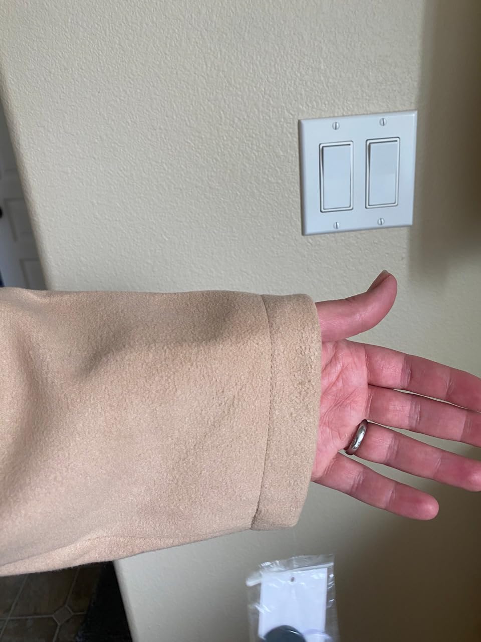 Steve Madden Trench Coat for Women - Double-Breasted Long Winter Faux Wool customer photo 2
