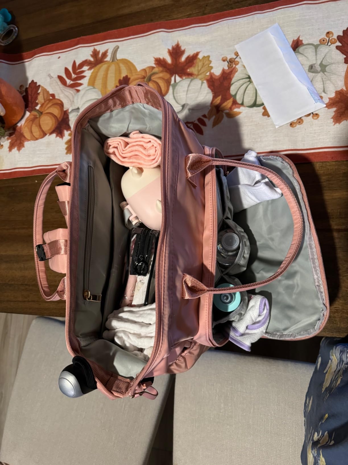 LORADI Large Diaper Bag Tote (Mocha, Large-20L) | 14 Pockets, Convertible, Stroller Clips, 3 Insulated Pockets, Water-resistant customer photo 2