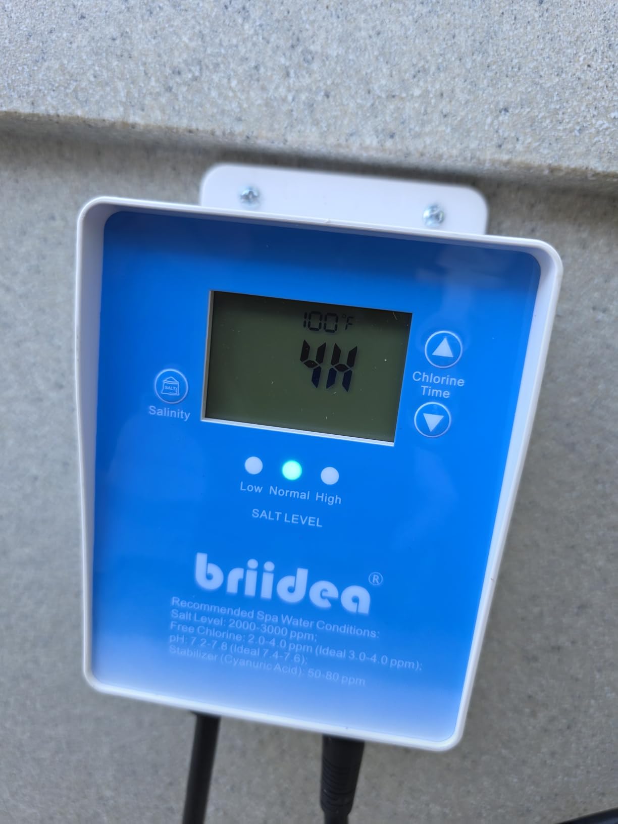 WiFi Salt Chlorine Generator, Briidea Chlorine Generator with USA Titanium Salt Cell, APP Monitoring & Real-Time Salt Alerts, for Swim Spas Up to 2,000 Gallons customer photo 1