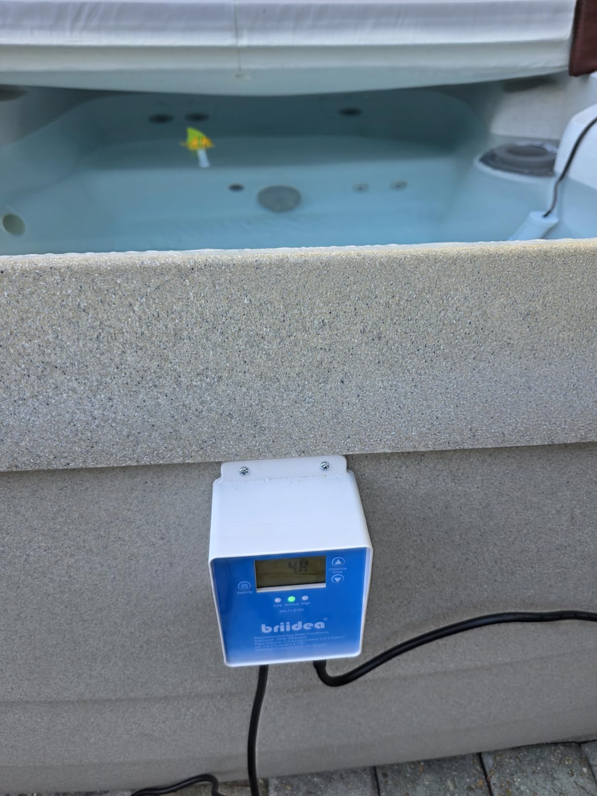 WiFi Salt Chlorine Generator, Briidea Chlorine Generator with USA Titanium Salt Cell, APP Monitoring & Real-Time Salt Alerts, for Swim Spas Up to 2,000 Gallons customer photo 2