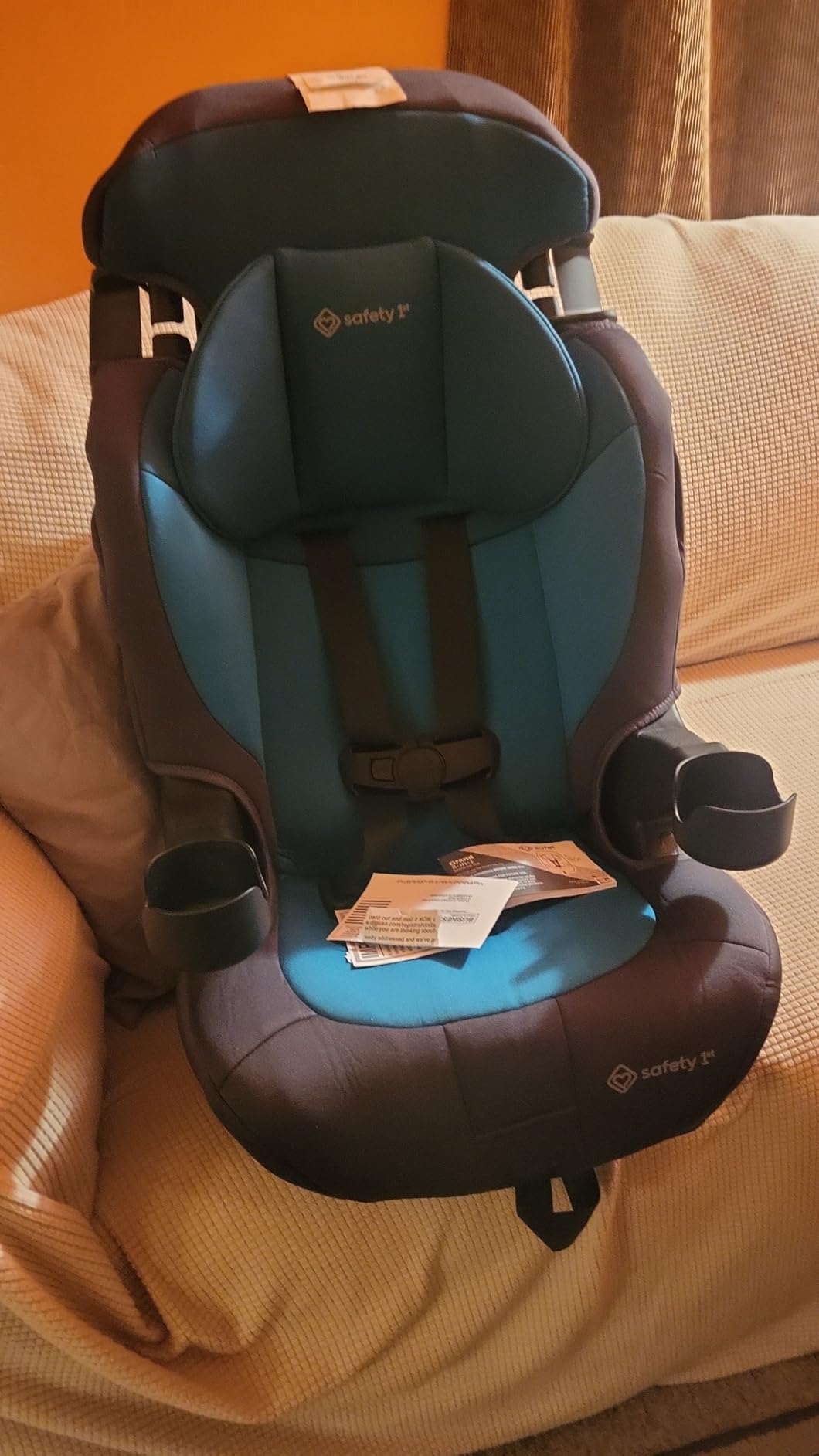 Safety 1st Grand 2-in-1 Booster Car Seat, Converts from High Back to Belt-Positioning Booster, High Back Seat for Kids 40-65, and Belt-Positioning 40-100 Pounds, Old Soul customer photo 1