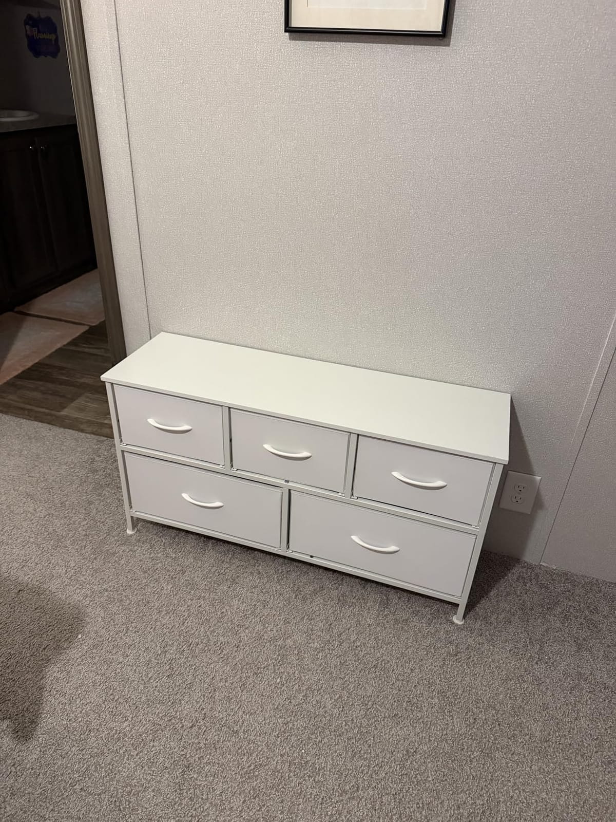 SONGMICS Dresser for Bedroom, Wide Dresser with 5 Fabric Drawers customer photo 2