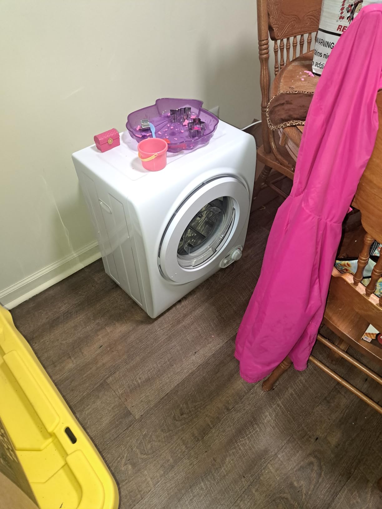 ROVSUN 1.8 Cu.Ft Portable Clothes Dryer, Front Load Dryer Machine, Compact Laundry Dryer with Stainless Steel Tub for Apartment, Home, Dorm (Classic Knob Control) customer photo 2