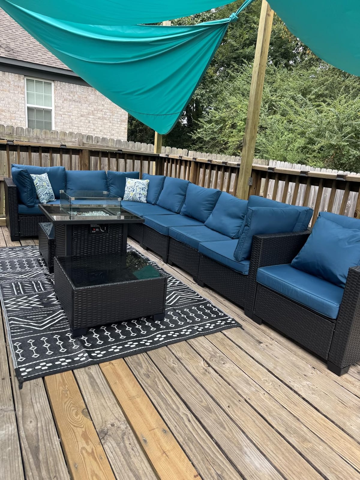 Boho Outdoor Patio Furniture Set with Non-Slip Cushions - 7 Piece customer photo 2