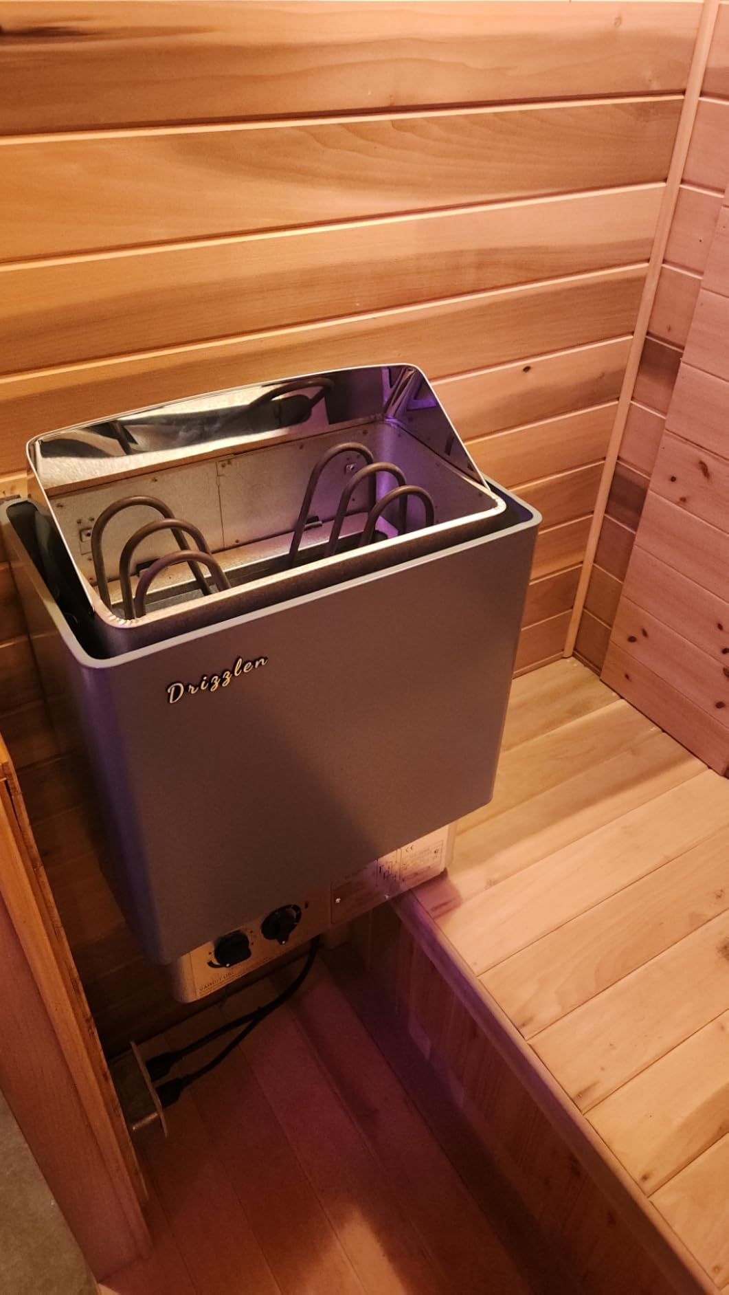 Drizzlen 2kW 110V Sauna Heater with Plug - Electric Sauna Heater, Plug and Play, Heats 100 cu. ft. in 30 Minutes customer photo 2