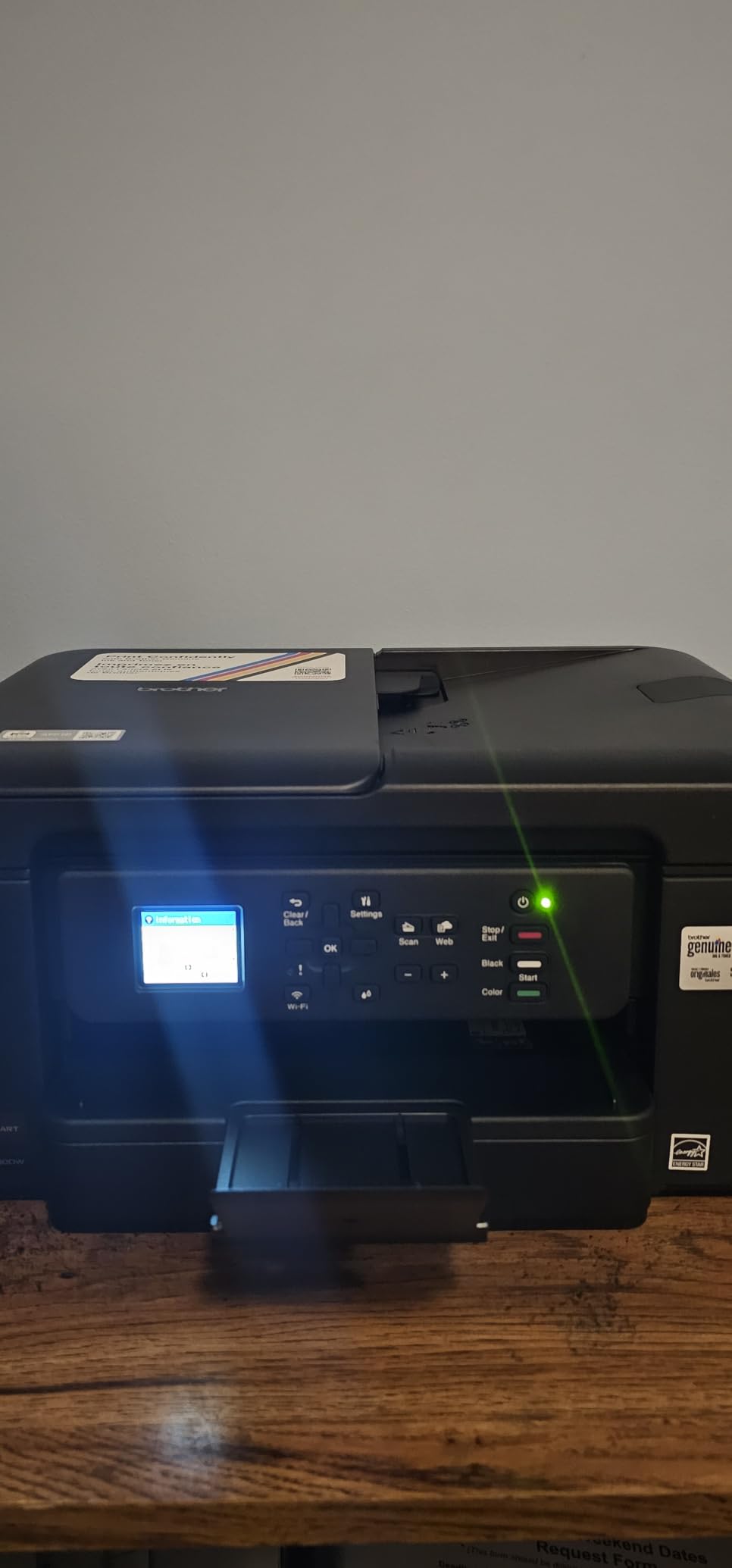Brother Work Smart 1360 Wireless Color Inkjet All-in-One Print, Scan, Copy customer photo 1