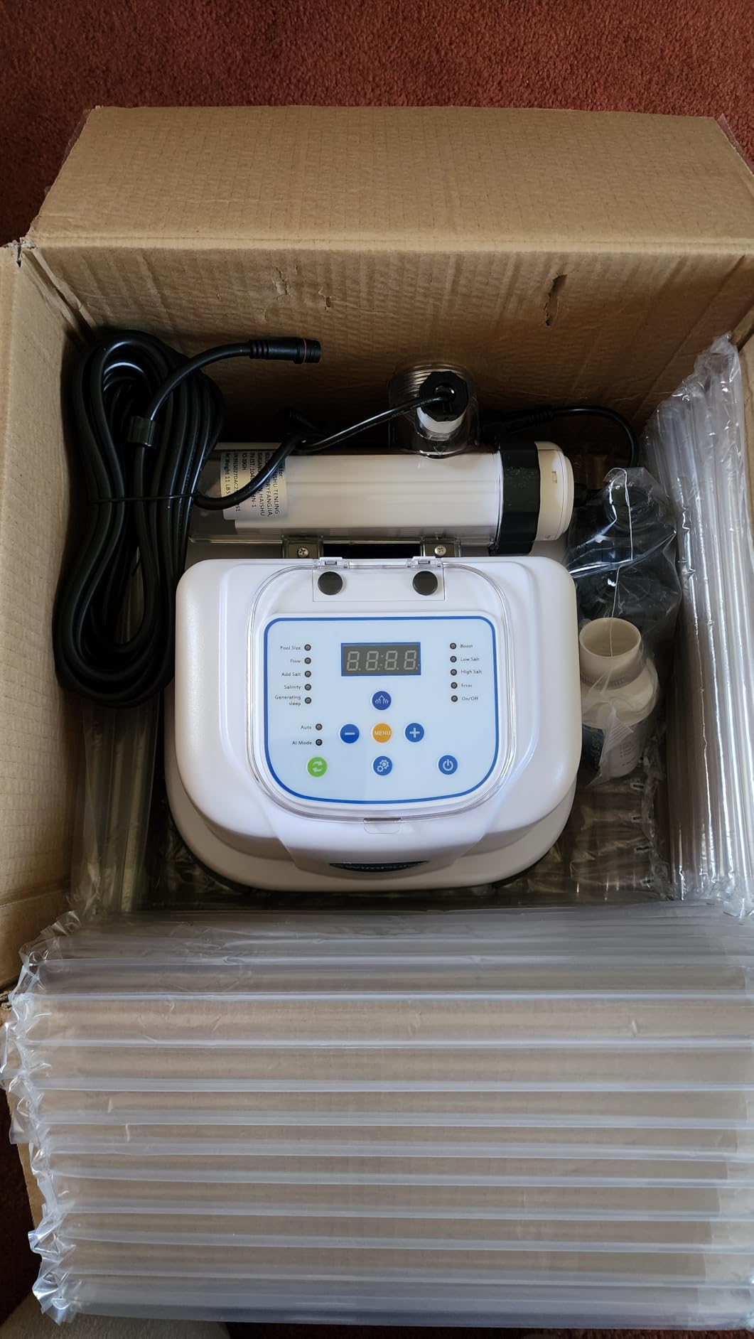 Saltwater Chlorinator System for Above Ground Pools up to 15,000 Gallons customer photo 2