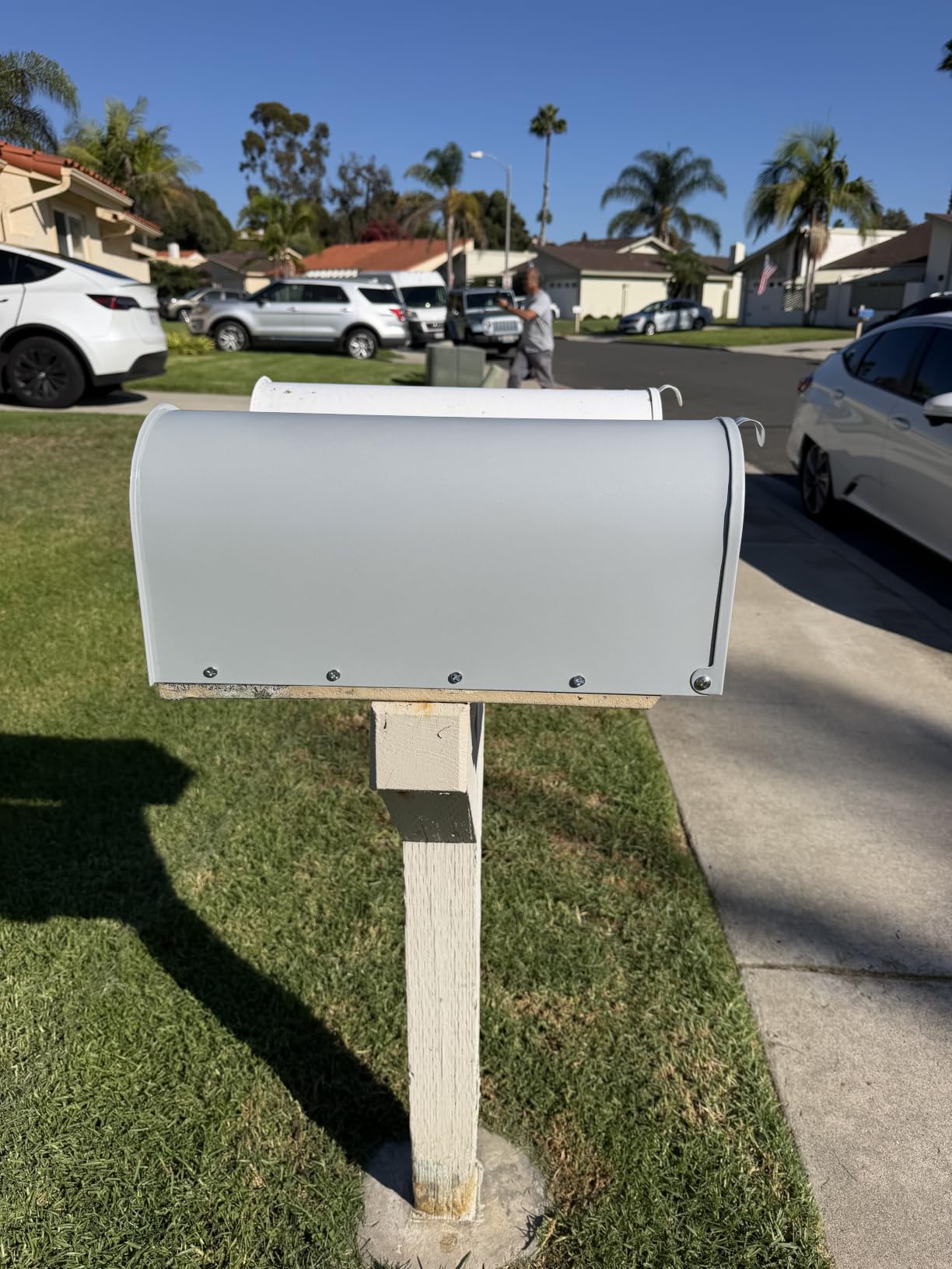 Large Mailboxes for Outside, RAINHOL Black 23 x 10.7 x 8.9 Inches customer photo 2