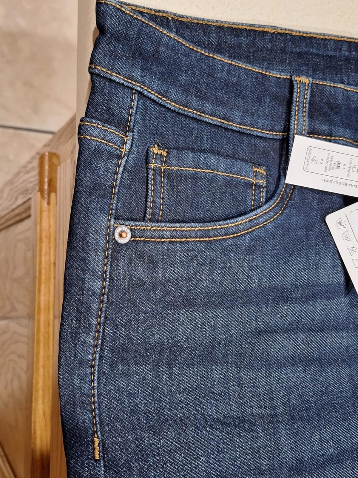 Thermal Stretch Jeans for Men Fleece Lined Winter Pants Regular Fit Business Casual customer photo 1