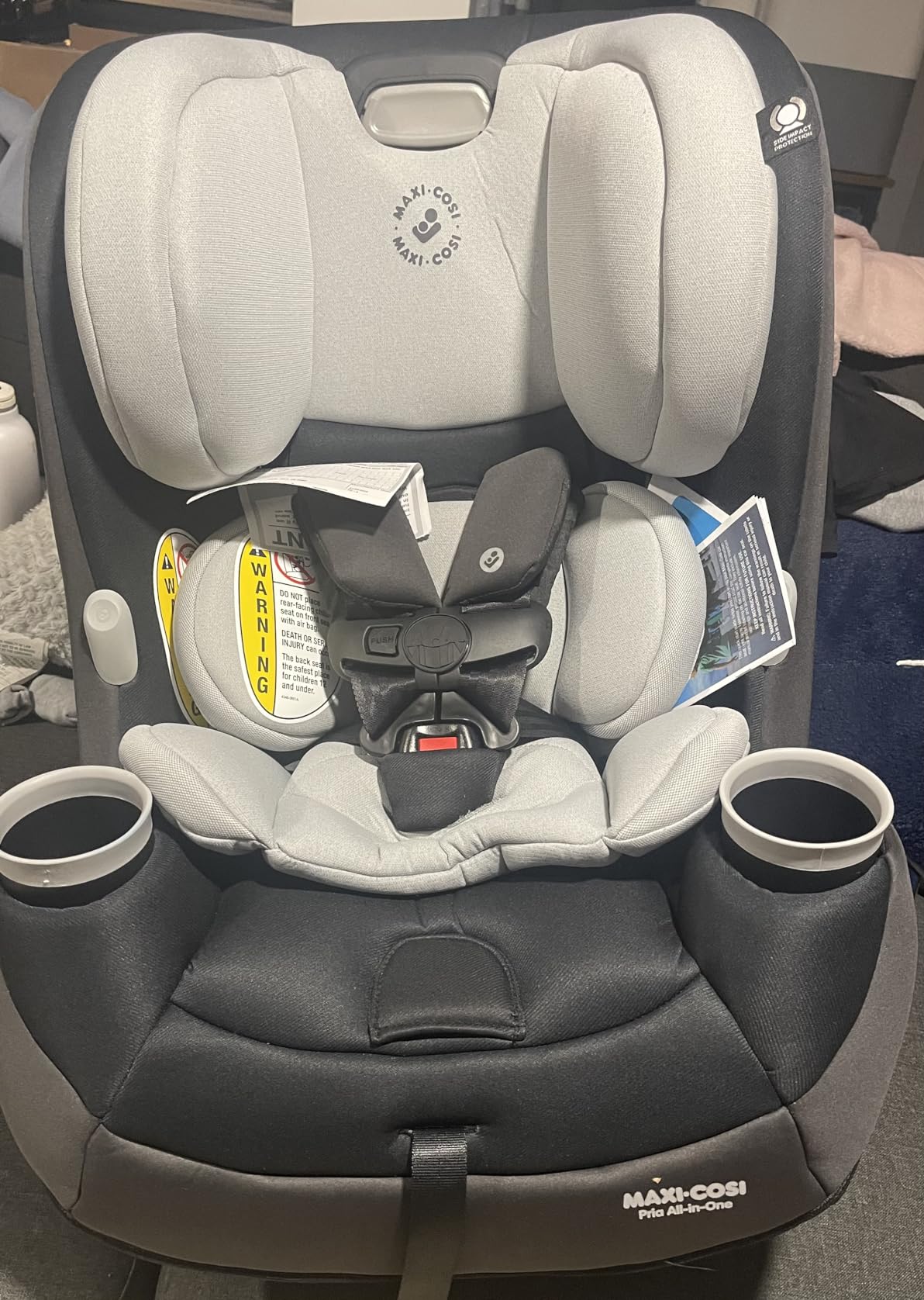 Maxi-Cosi Pria All-in-One Convertible Car Seat, Infant to Toddler Car Seat, Easy-Install Harness, Machine-Washable Cover, 5-100 lbs, Seascape customer photo 1