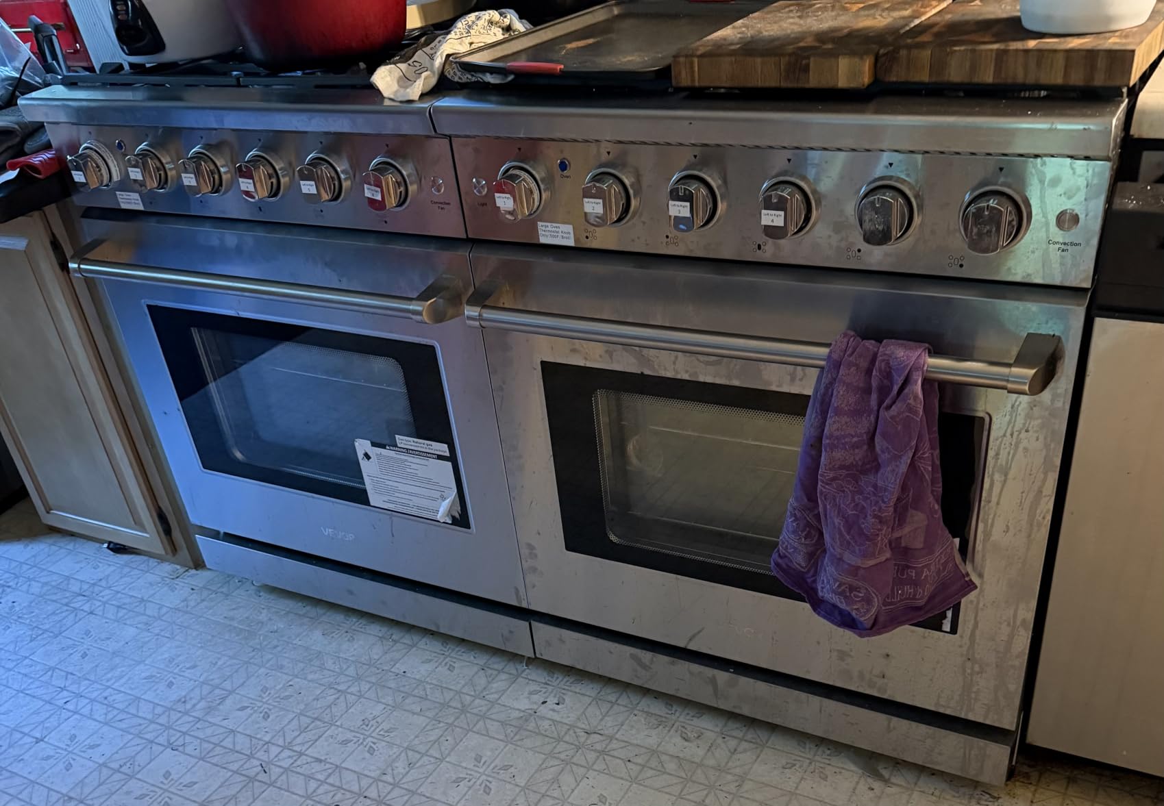 VEVOR Gas Range Oven, 30 Inches Width, Freestanding Stainless Steel Stove and Oven with 4 Sealed Cooktop Burners, Easy Reach Racks, Halogen Light, 4.8 Cu. Ft. Capacity, for Home Apartment Kitchen customer photo 2