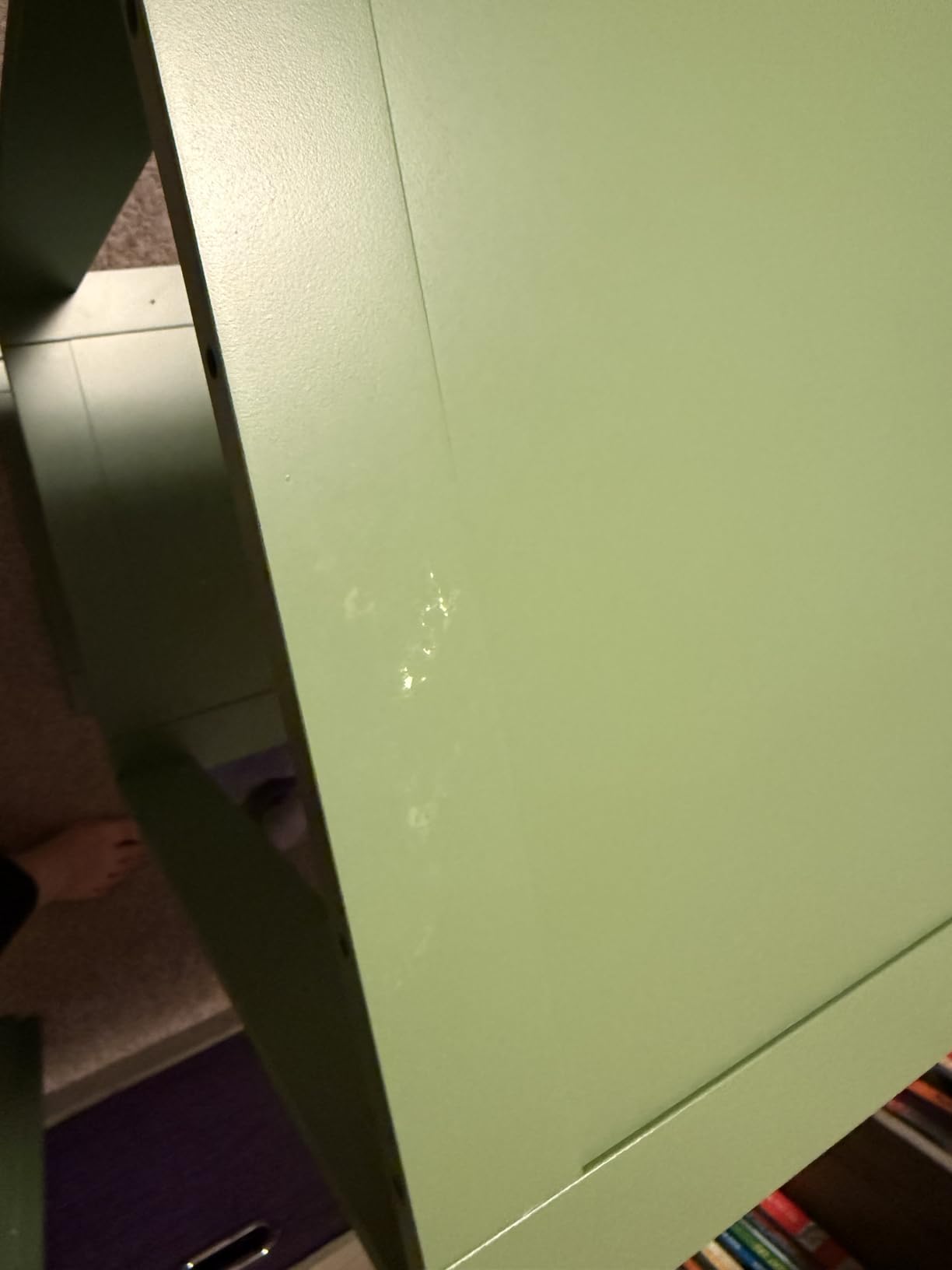 Kids Desk and Chair Set with Hutch & Storage Cabinet for 5-12, Green customer photo 1