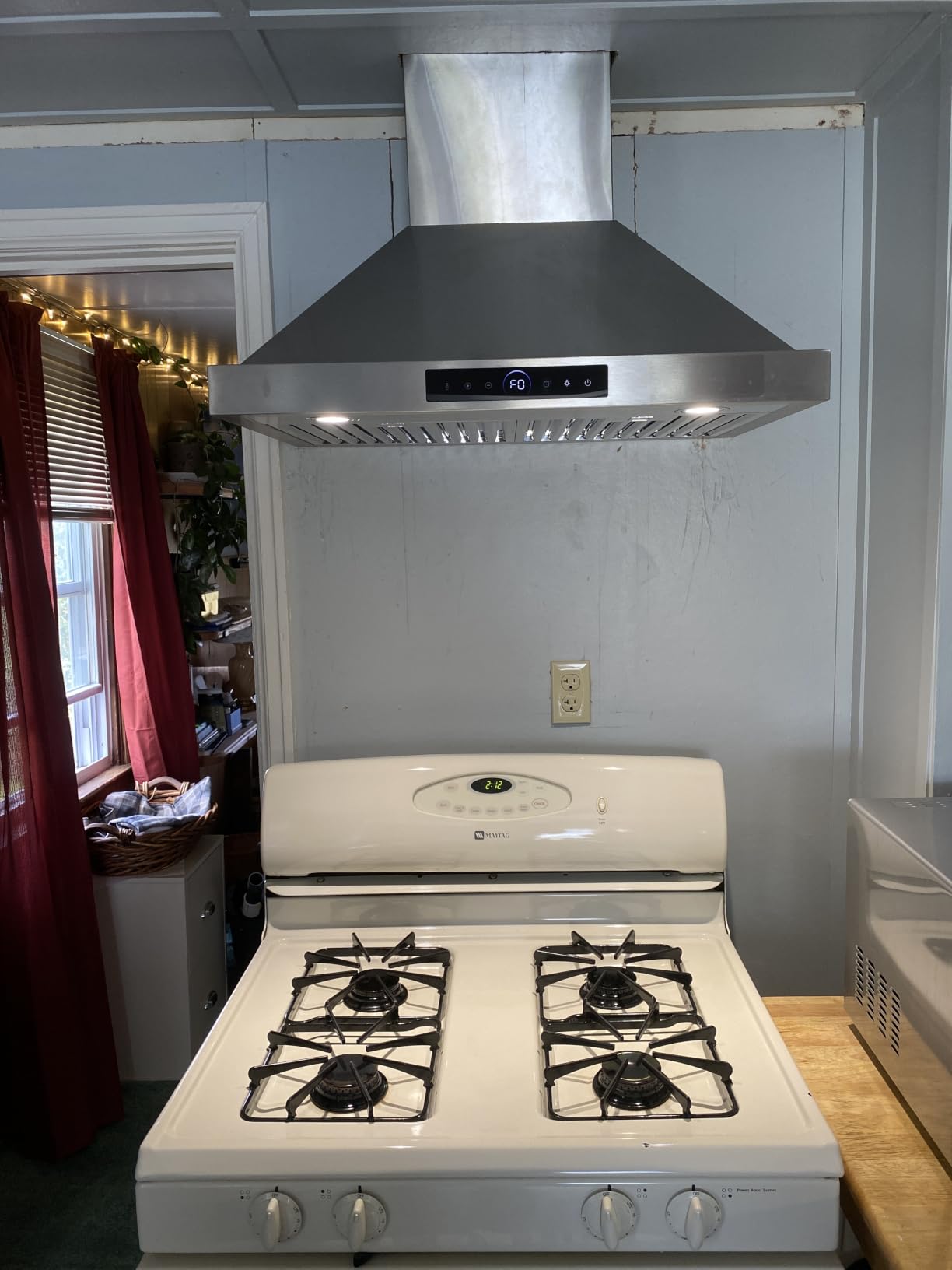 36 inch Island Range Hood 1200 CFM Stainless Steel Ceiling Mount Vent Hoods customer photo 1