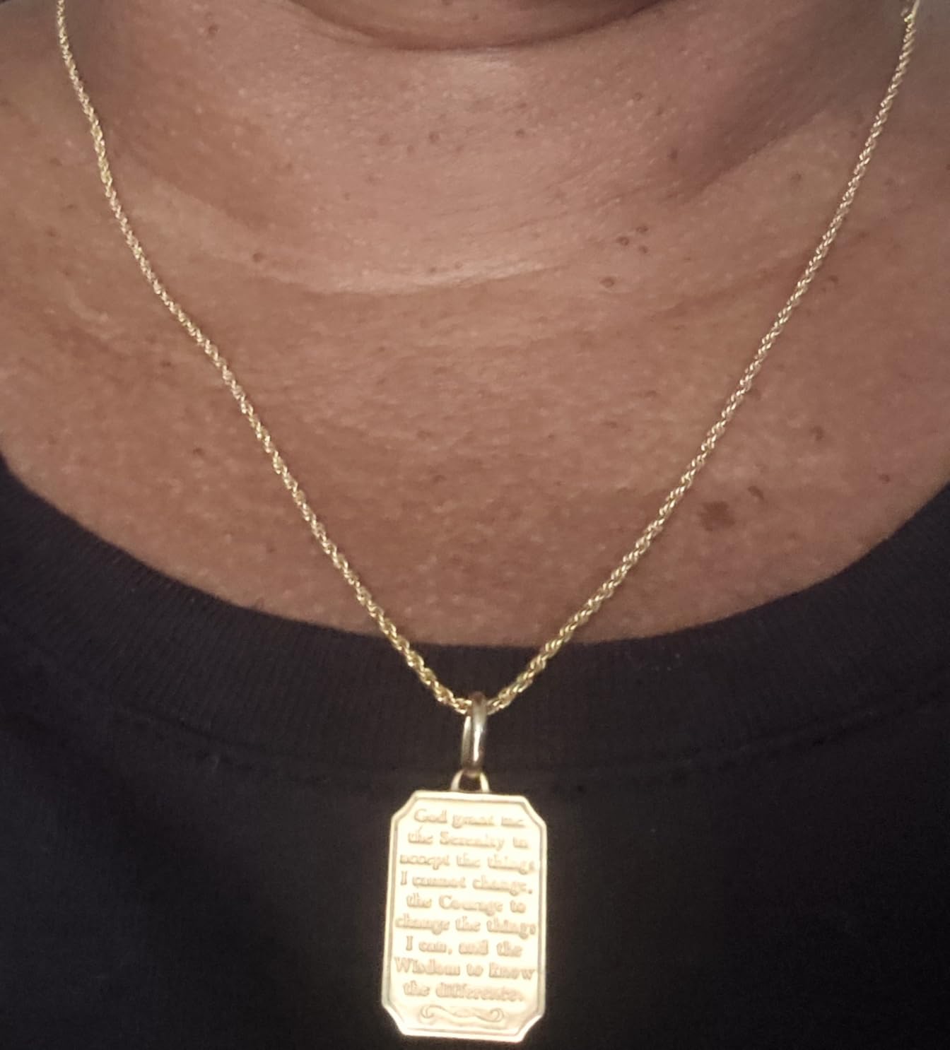 14K Gold Chain Necklaces for Women & Men, 1.5mm/2mm/2.5mm Simple Rope Link Chain for Womens Dainty Non-Tarnish Necklace Unisex Sizes 16-24 Inches Cadenas De Oro 14K Para Mujer customer photo 1