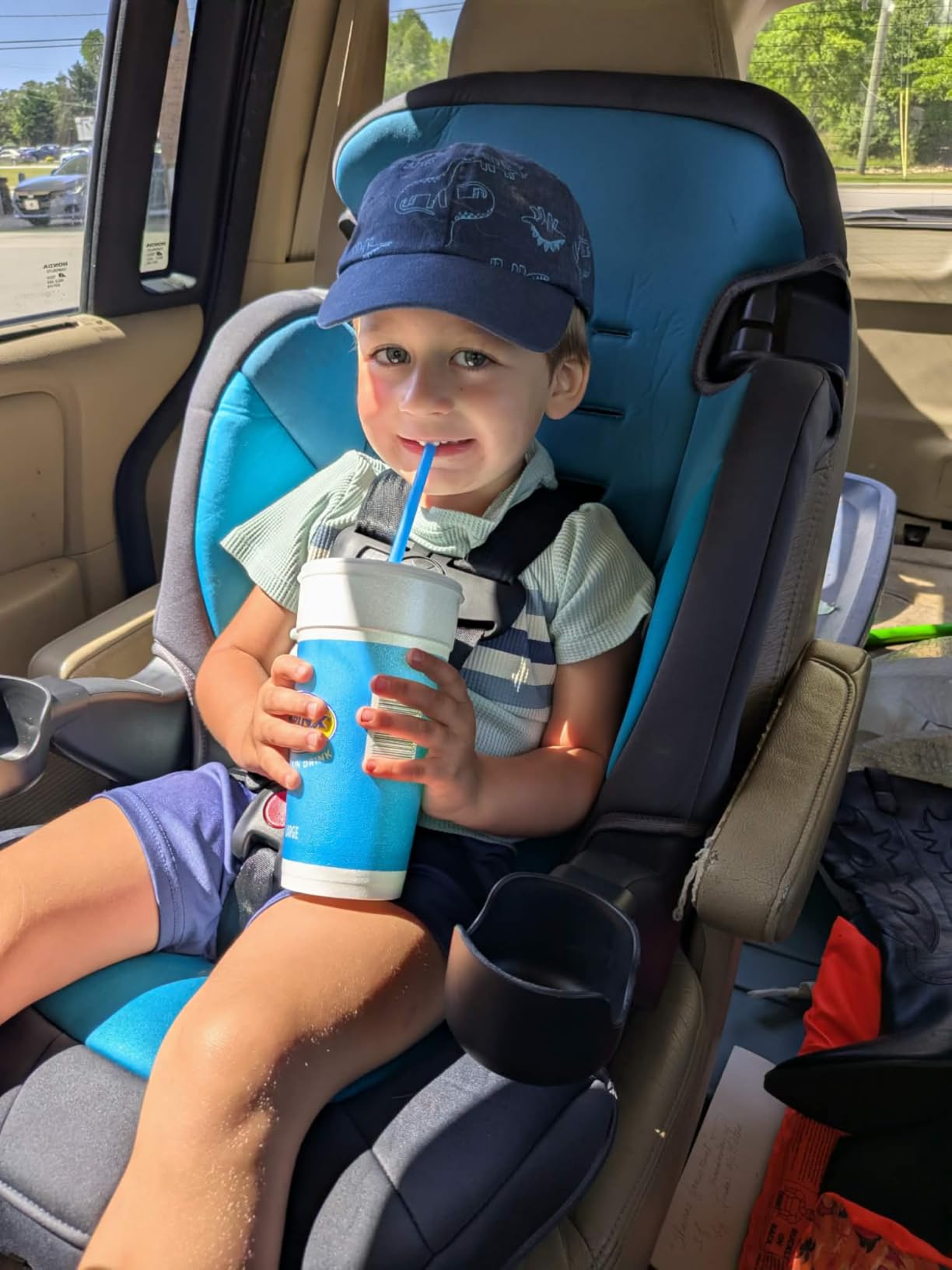 Safety 1st Grand 2-in-1 Booster Car Seat, Converts from High Back to Belt-Positioning Booster, High Back Seat for Kids 40-65, and Belt-Positioning 40-100 Pounds, Black Sparrow customer photo 2