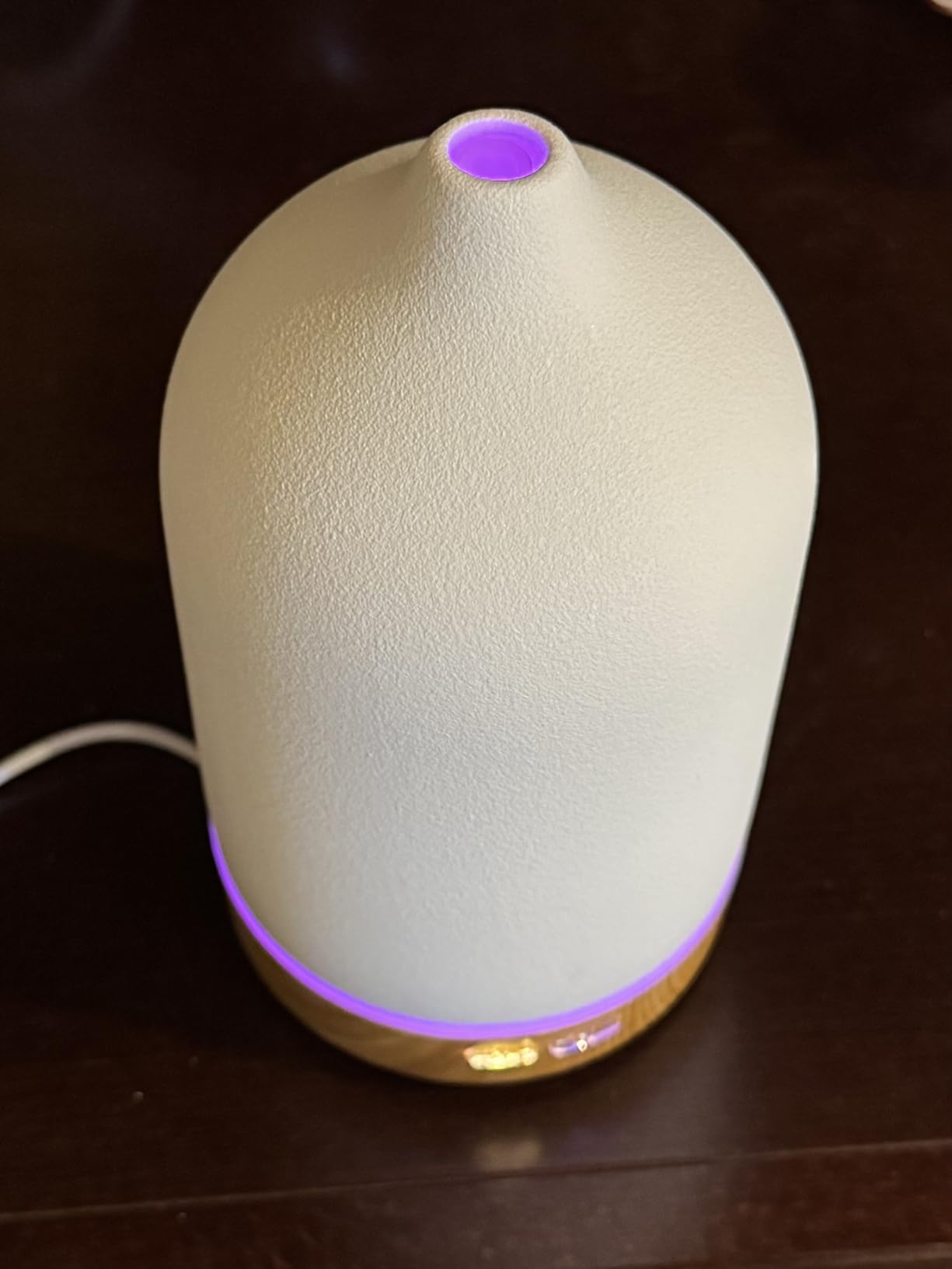 URPOWER 180mL Ceramic Essential Oil Diffuser Aromatherapy Diffuser for Home customer photo 2
