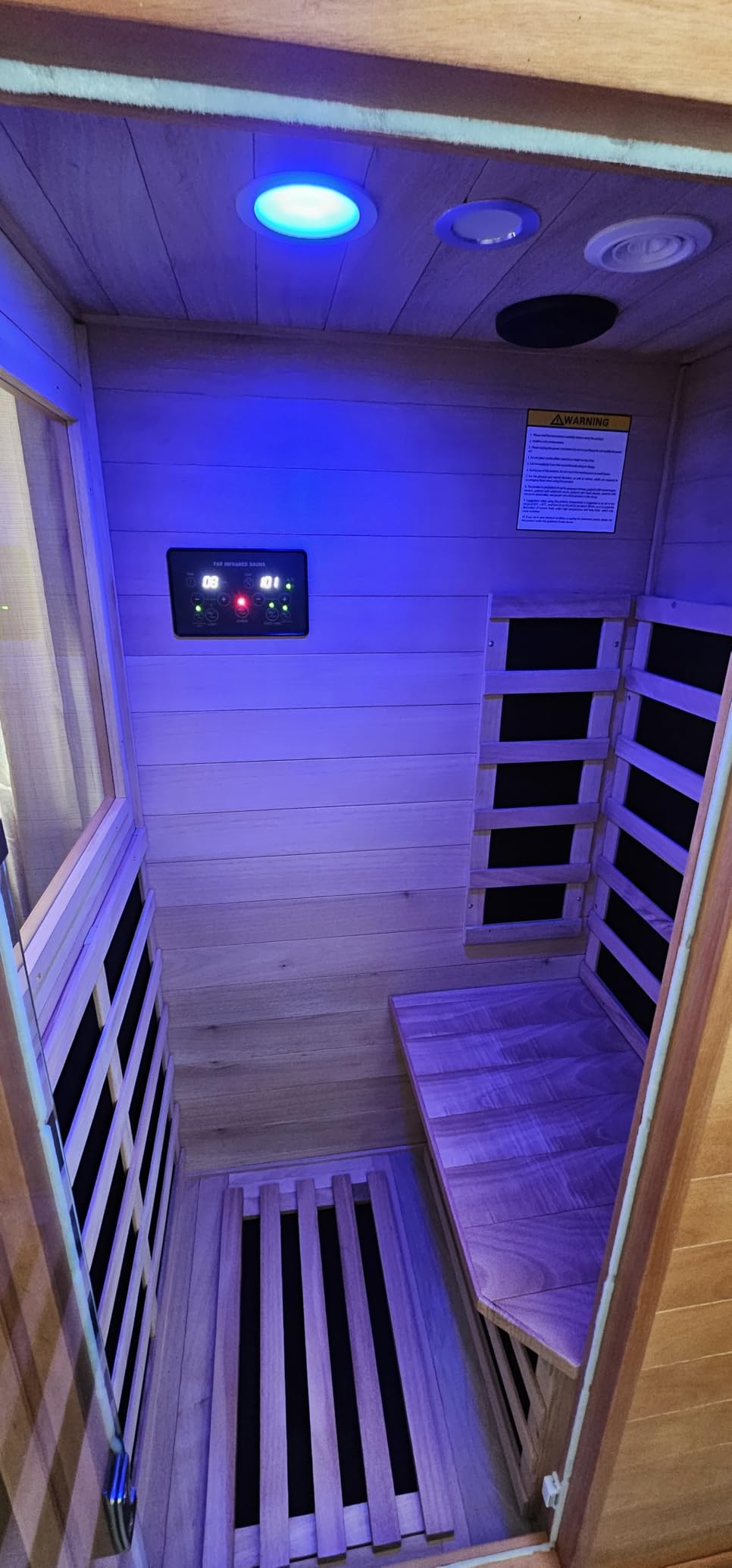 OUTEXER Infrared Sauna Home Sauna Spa Room Chilean Pine Wood 1200W 120v customer photo 1