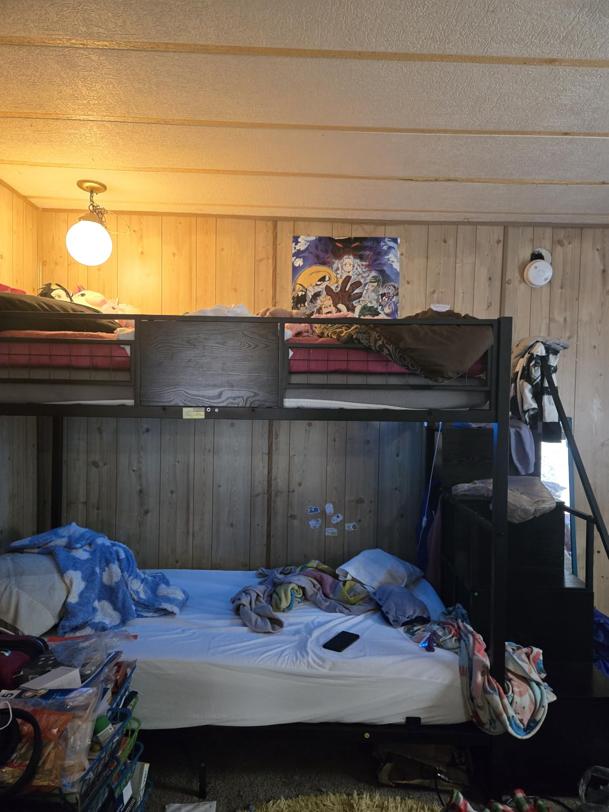 BTHFST Bunk Bed Twin Over Twin with Stairs, Storage Drawers and LED Lights customer photo 1