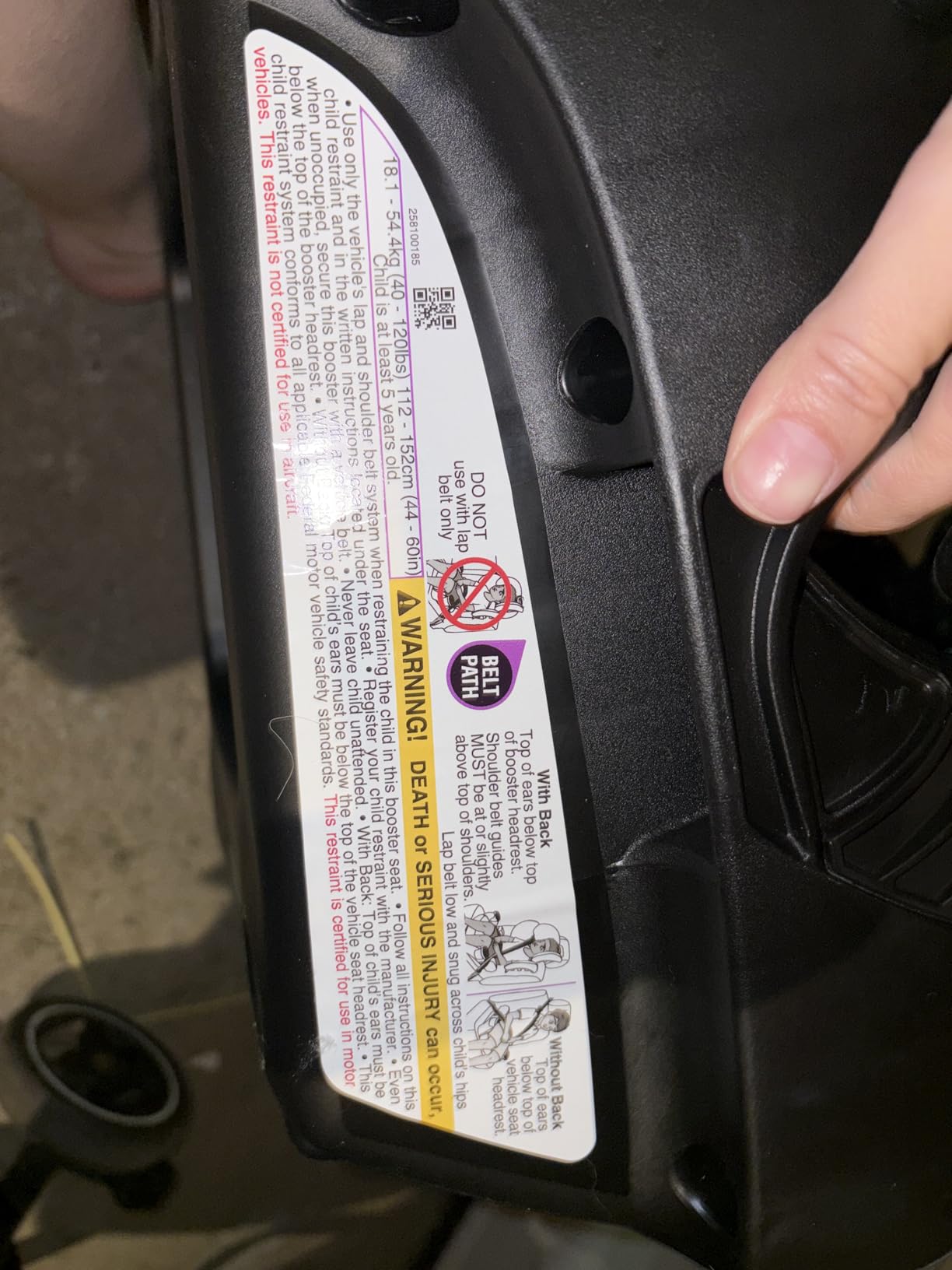 Evenflo GoTime LX Booster Car Seat (Astro Blue) customer photo 2