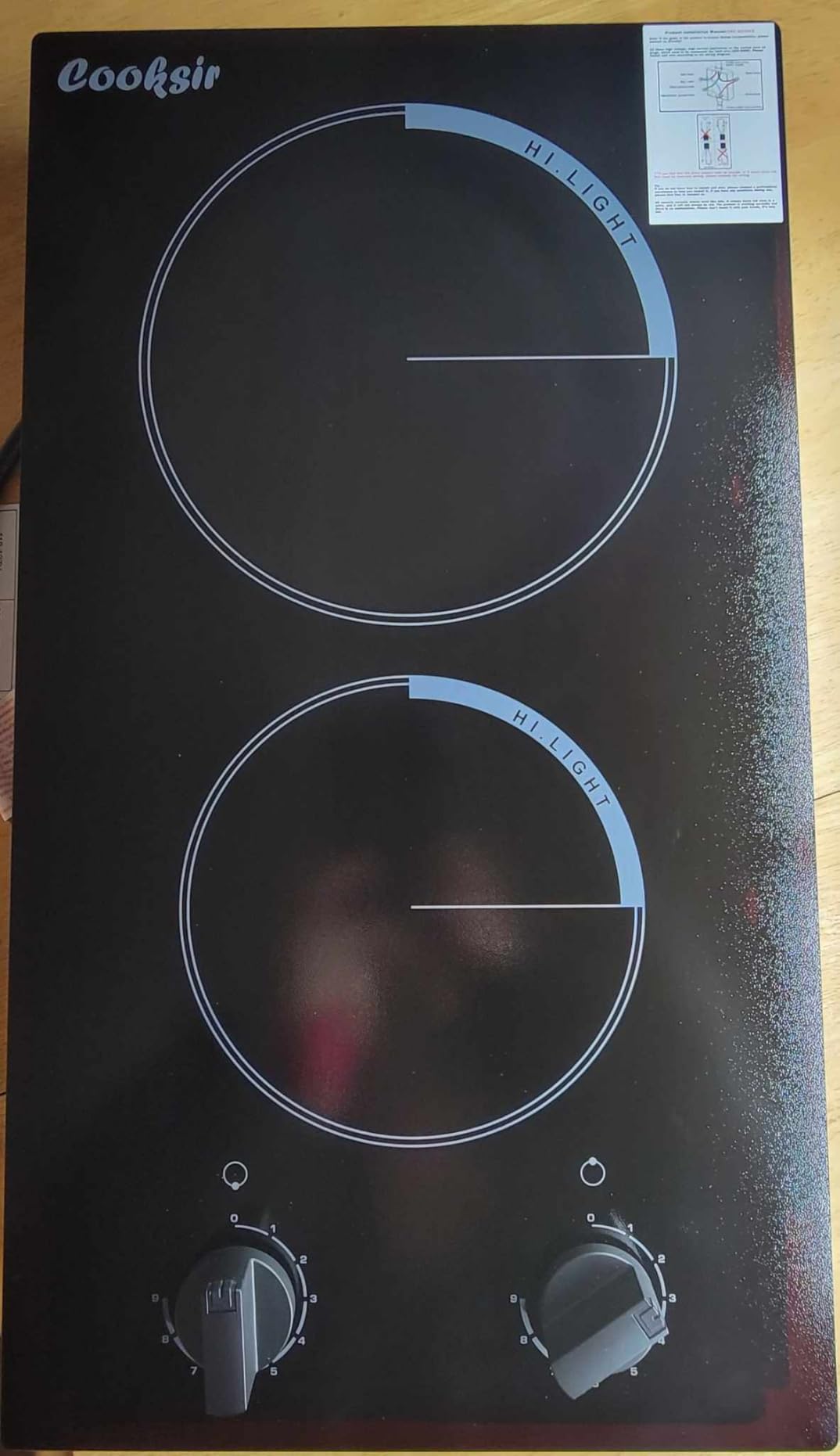 36 Inch Electric Cooktop with Downdraft, Recirculating Air Vent customer photo 2