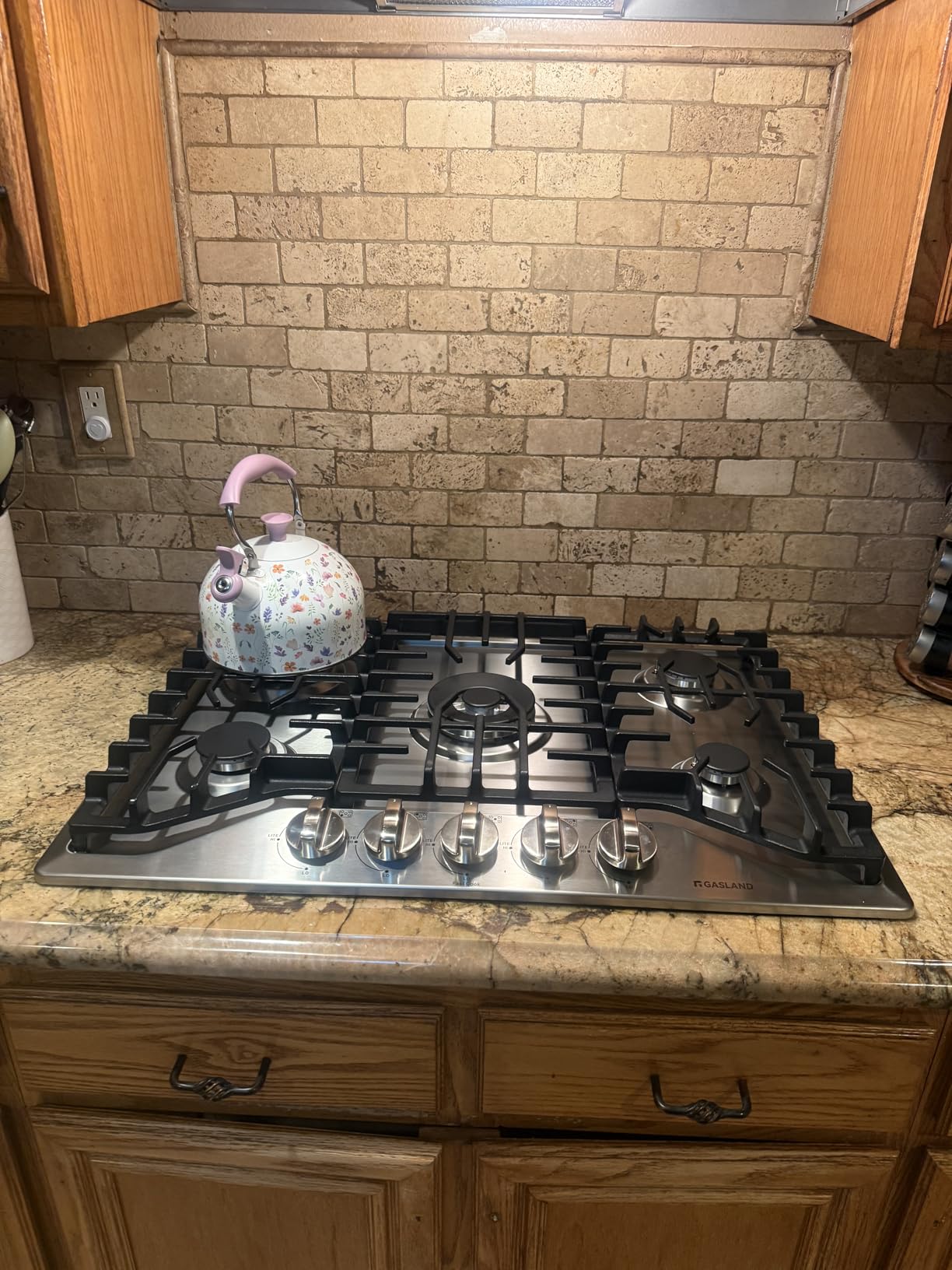 GASLAND 30 Inch Gas Cooktop with 5 Italy Burners, Cast Iron Grate customer photo 2
