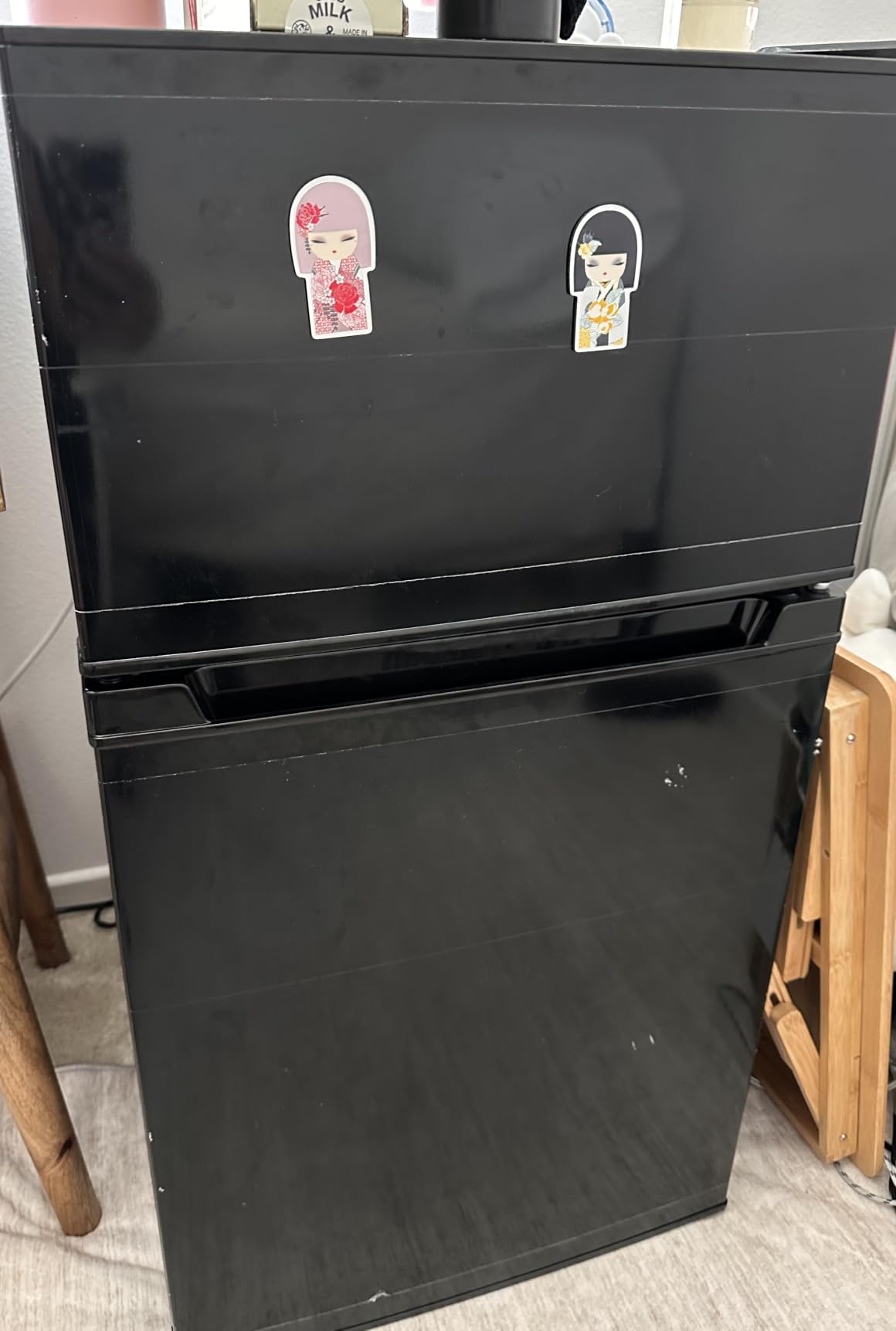 3.2 Cu Ft Mini Fridge with Freezer, Single Door Upright Freezer customer photo 1