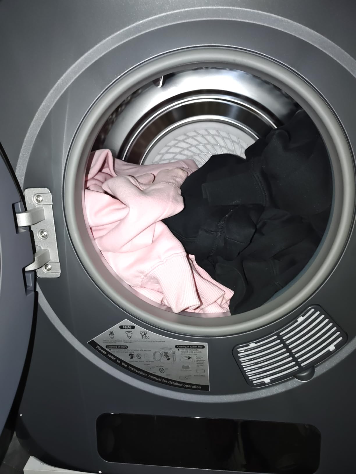 VCJ 3.6 cu.ft Portable Dryer, 1400W Electric Clothes Dryer with 12 Drying Modes & LED Control Panel, Front Load Compact Dryer for Home, Apartment, Dorms customer photo 1