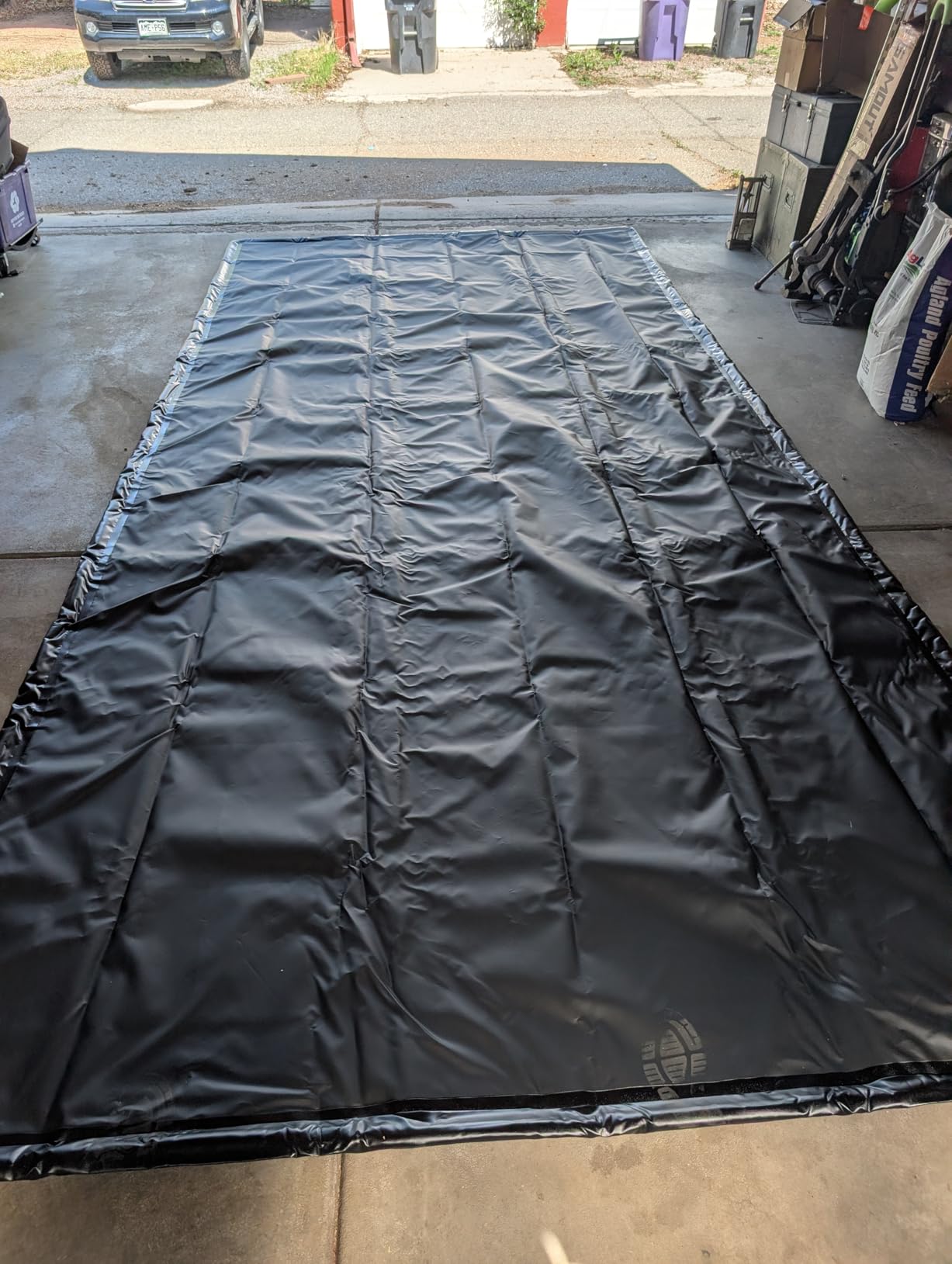 Nilight 7.9 x 18 FT Garage Floor Containment Mat with Edge for Under Car customer photo 2