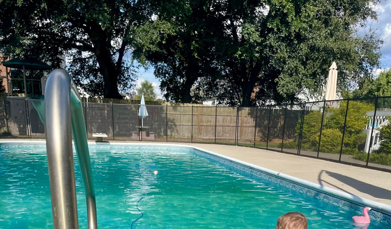 4×12FT Pool Fence, 350gsm Teslin Mesh Pool Safety Fence, Black customer photo 2