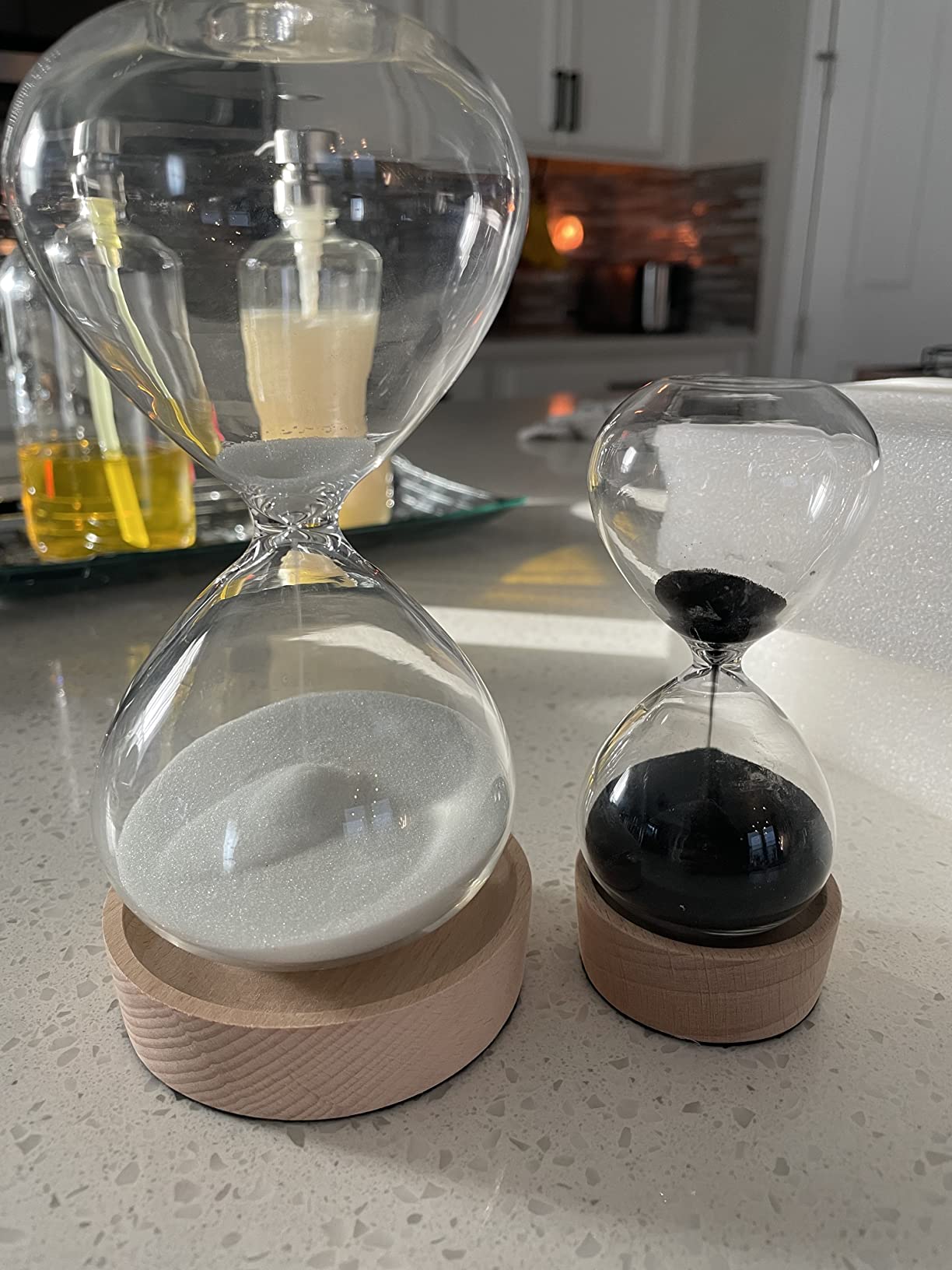 Sauna 30 Minute Sand Timer, 30 Min Wooden Sauna Hourglass Black Sand Watch, Rotating Sand Clock, Reloj De Arena, Hear Resistant Wood Hour Glass Sandglass, SPA Room customer photo 2