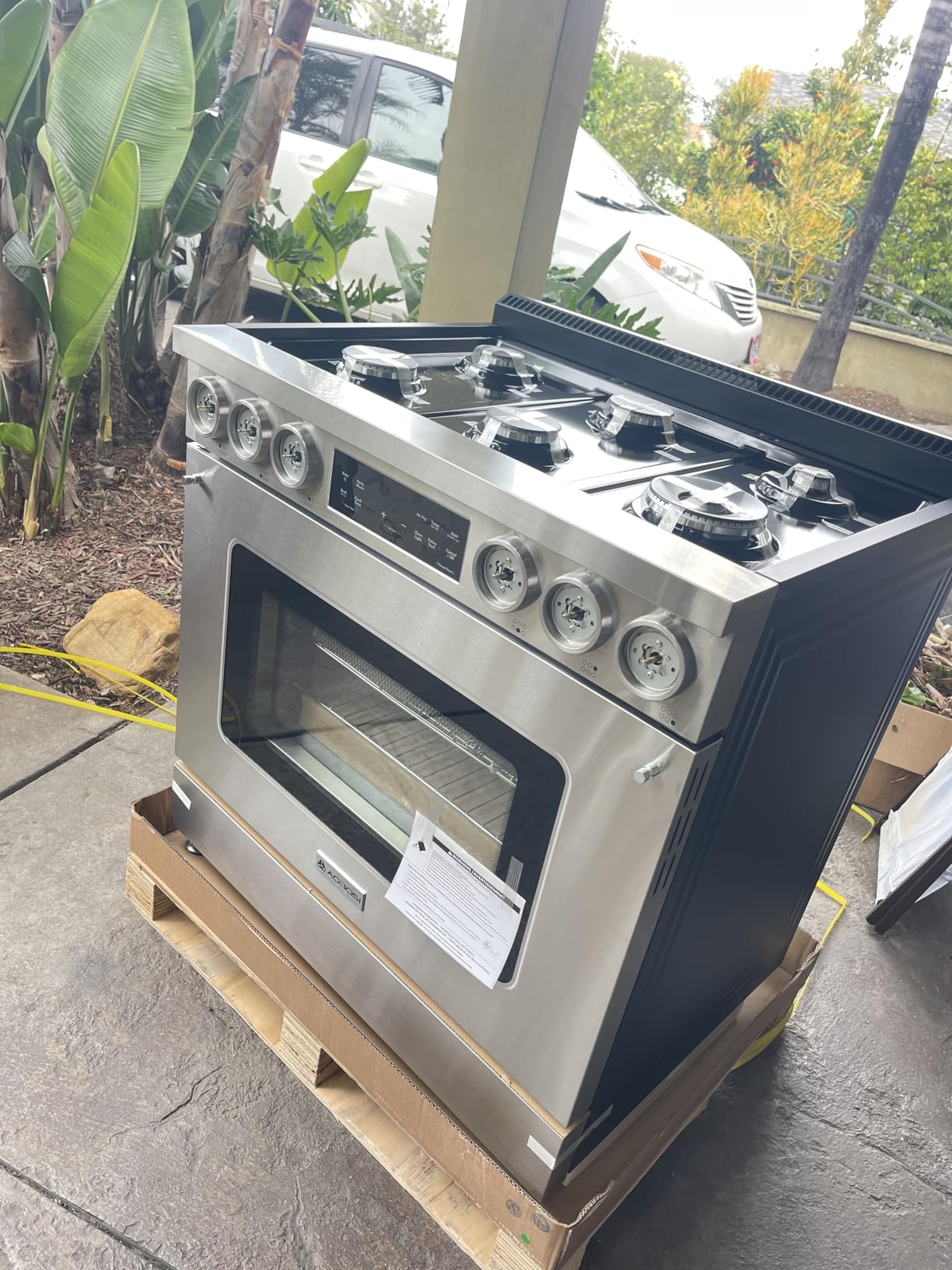 AAOBOSI 36 Inch Gas Range, 6.2 Cu. Ft. 8.5k BTU Knob Convection Oven customer photo 2