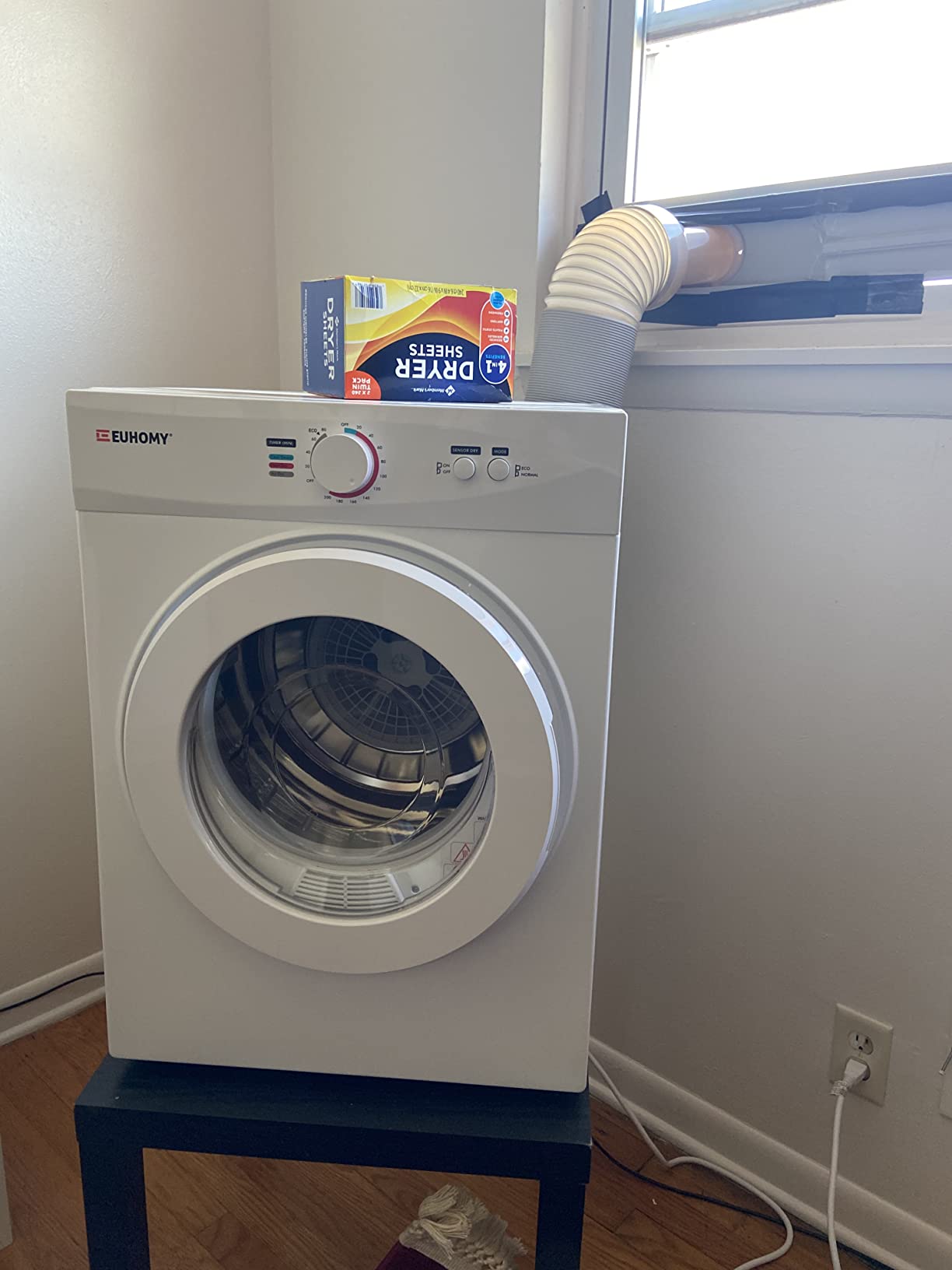 Euhomy 1.8 Cu.Ft Portable Clothes Dryer 1020W Compact Laundry Drying customer photo 1
