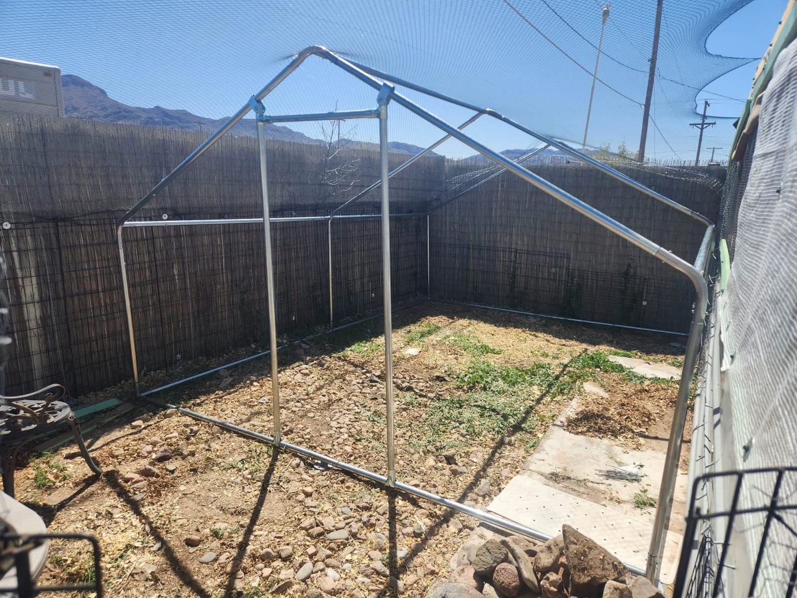 9.9x13.2 FT Metal Chicken Coop, Walk-in Poultry Run Enclosure customer photo 2