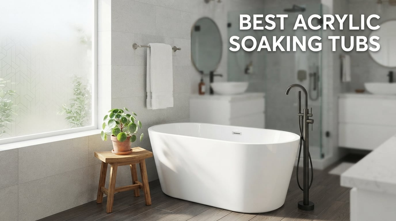 best acrylic soaking tubs