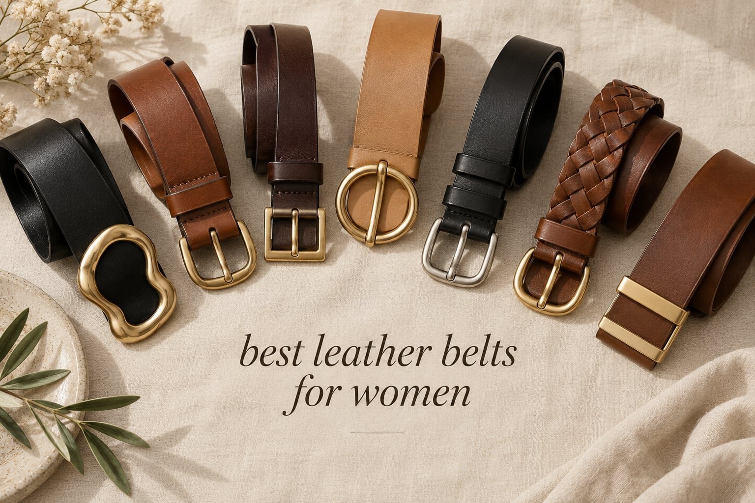 best leather belts for women