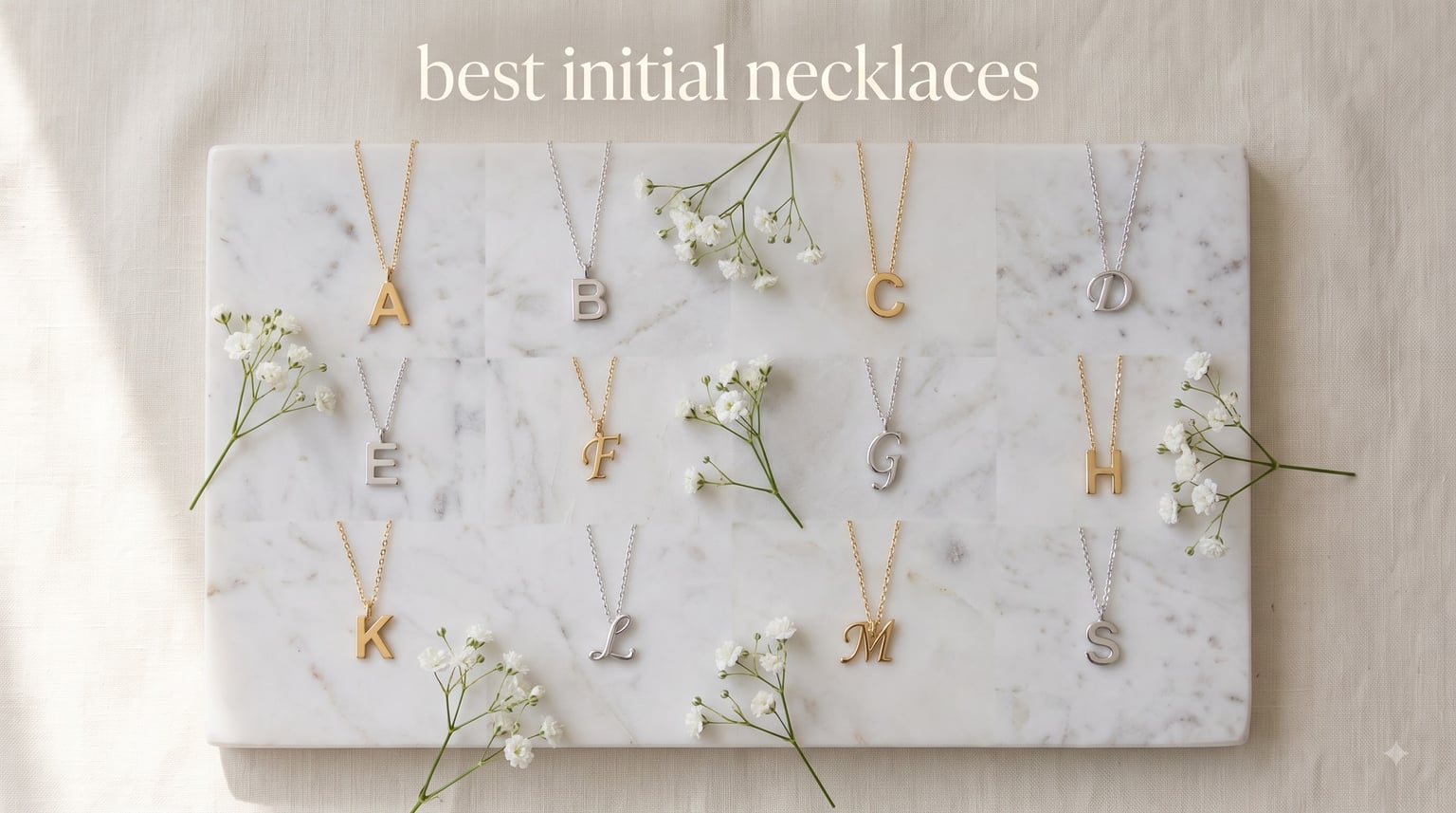 best initial necklaces