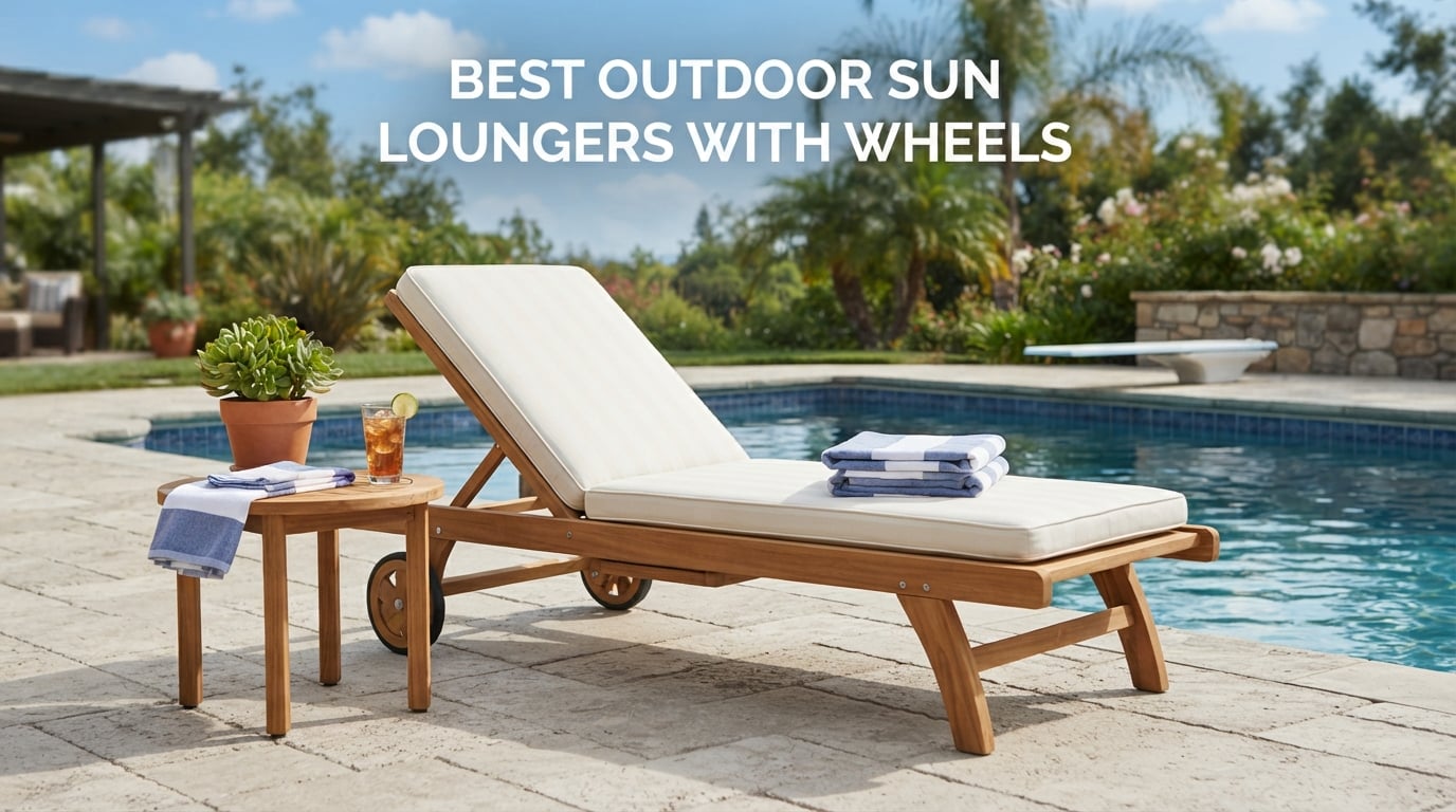 best outdoor sun loungers with wheels