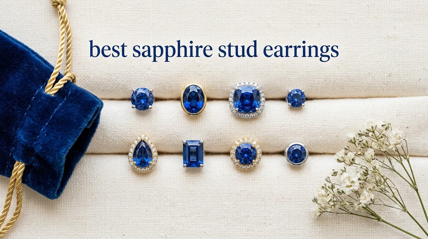 best sapphire stud earrings