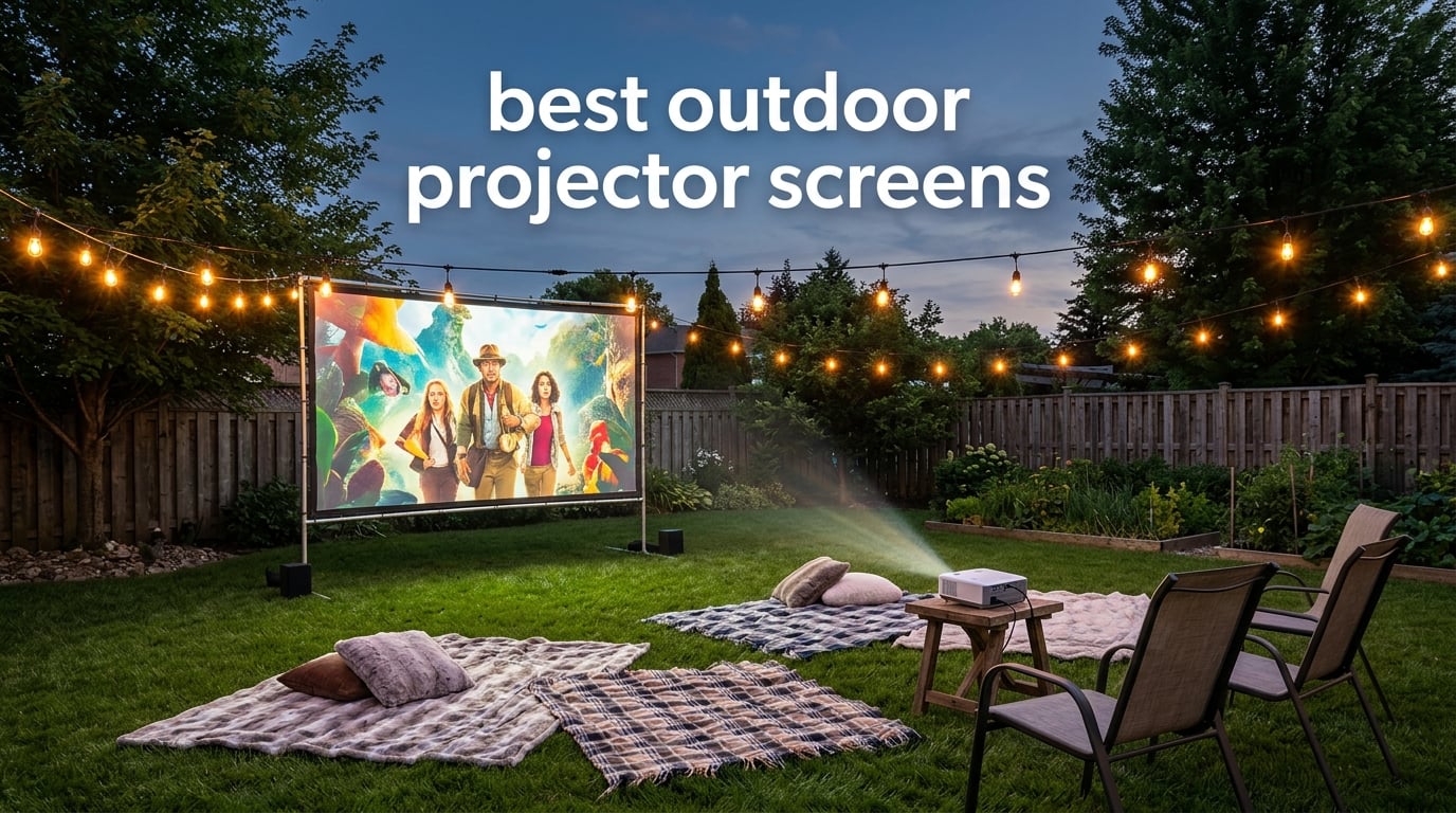 best outdoor projector screens