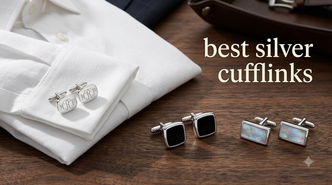 best silver cufflinks